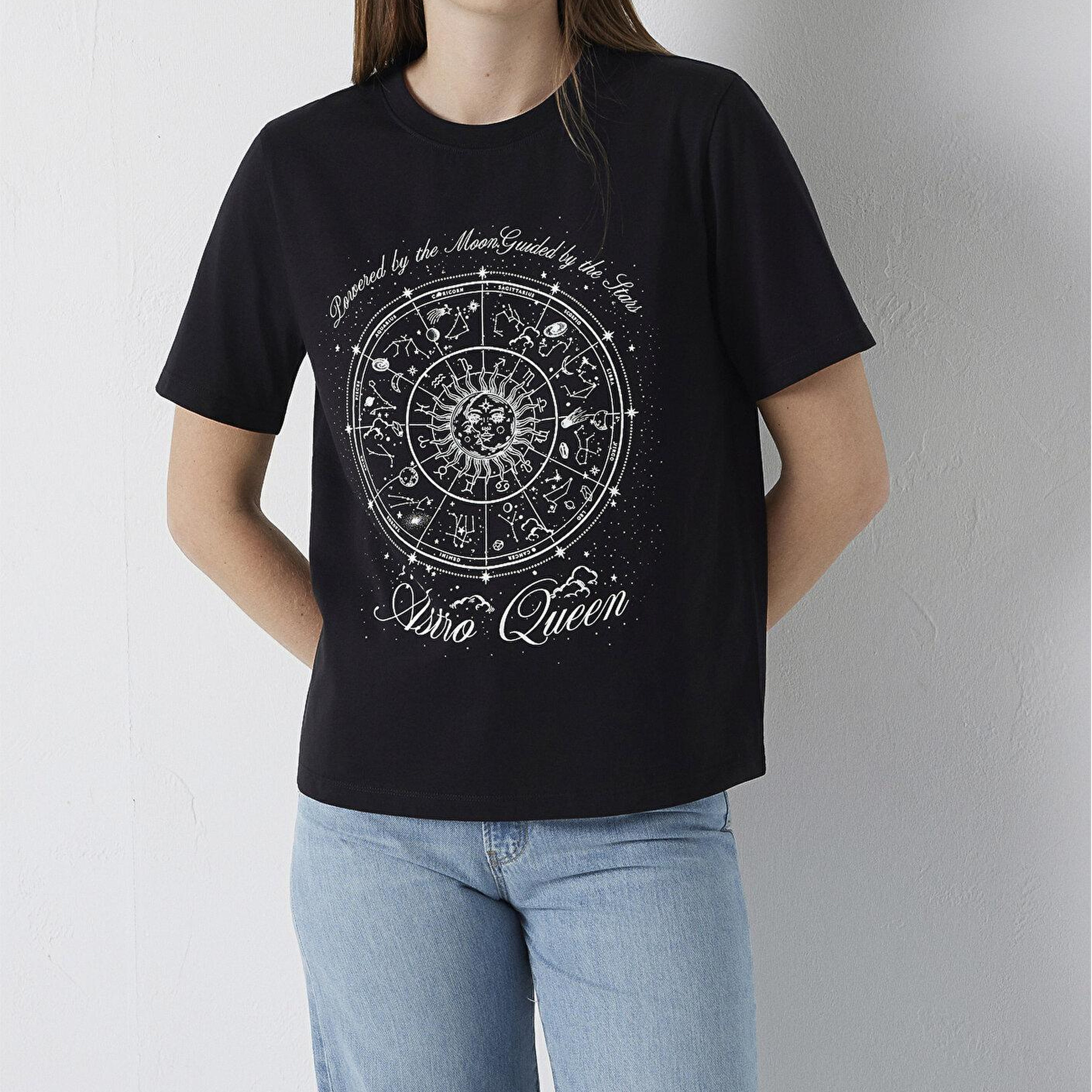Mavi Astroloji Baskılı Mor Tişört Regular Fit / Normal Kesim 1614167-900
