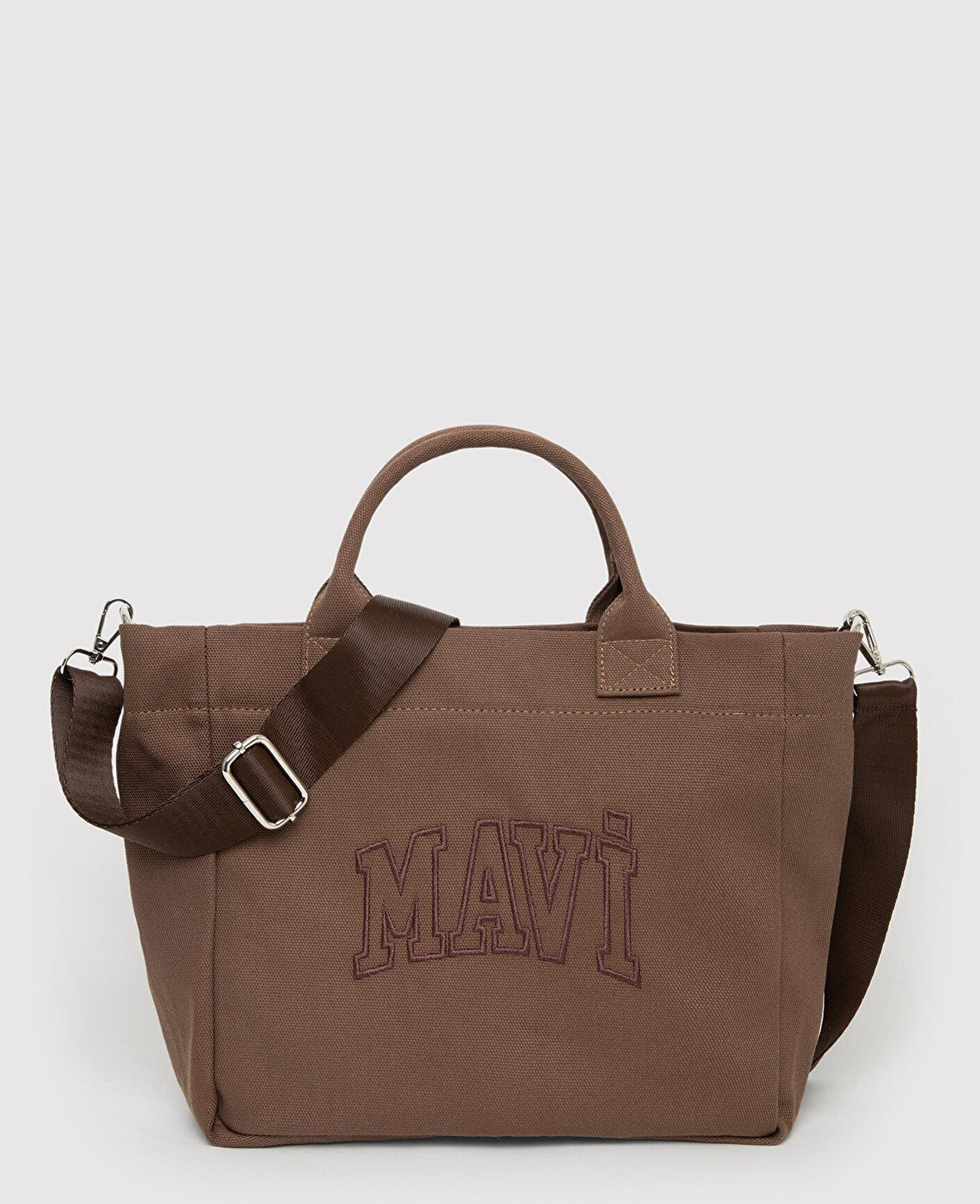 Mavi Mavi Logo Nakışlı Kahverengi Omuz Çantası 1914358-70381