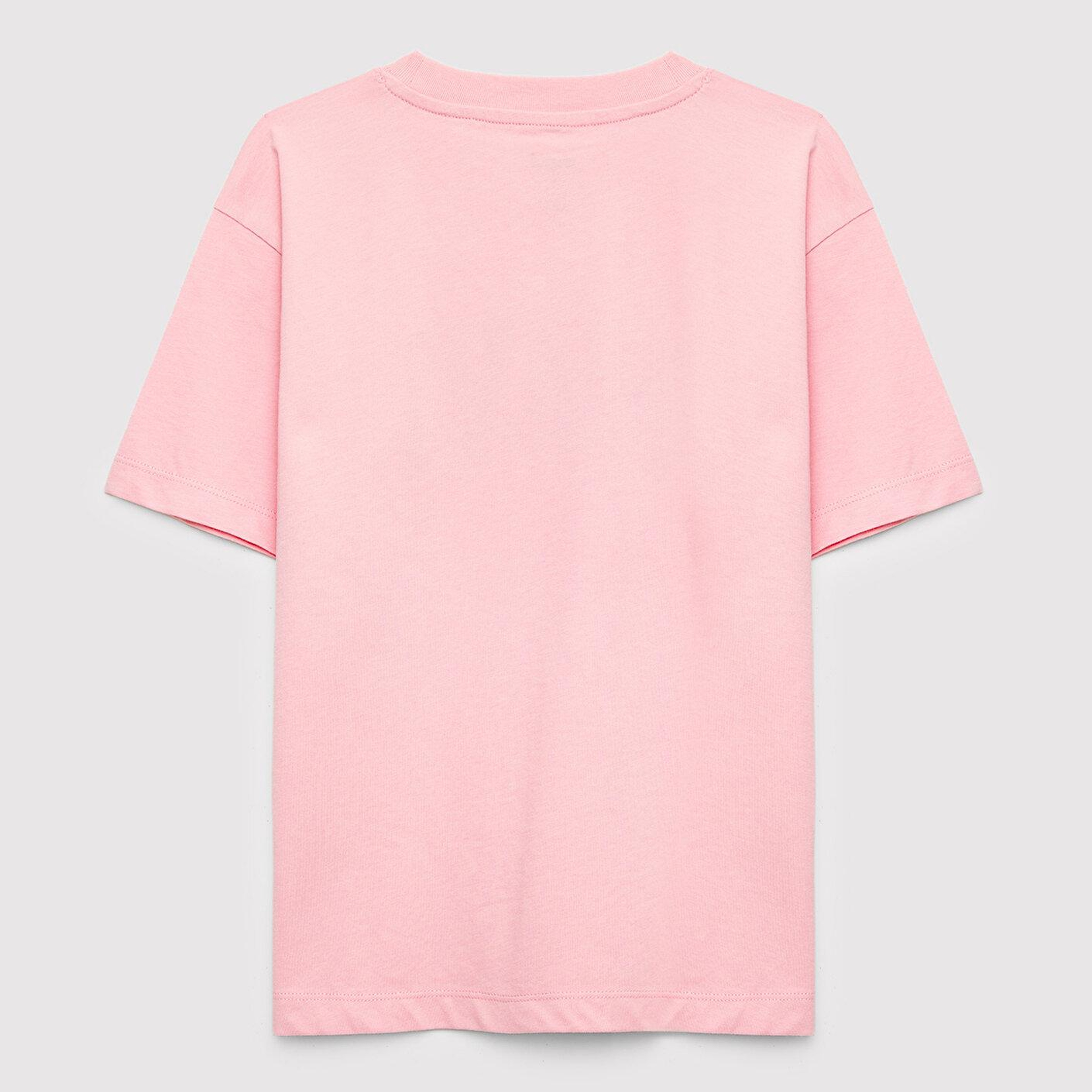 Mavi Mavi Logo Baskılı Pembe Tişört Loose Fit / Bol Rahat Kesim 7610479-71015