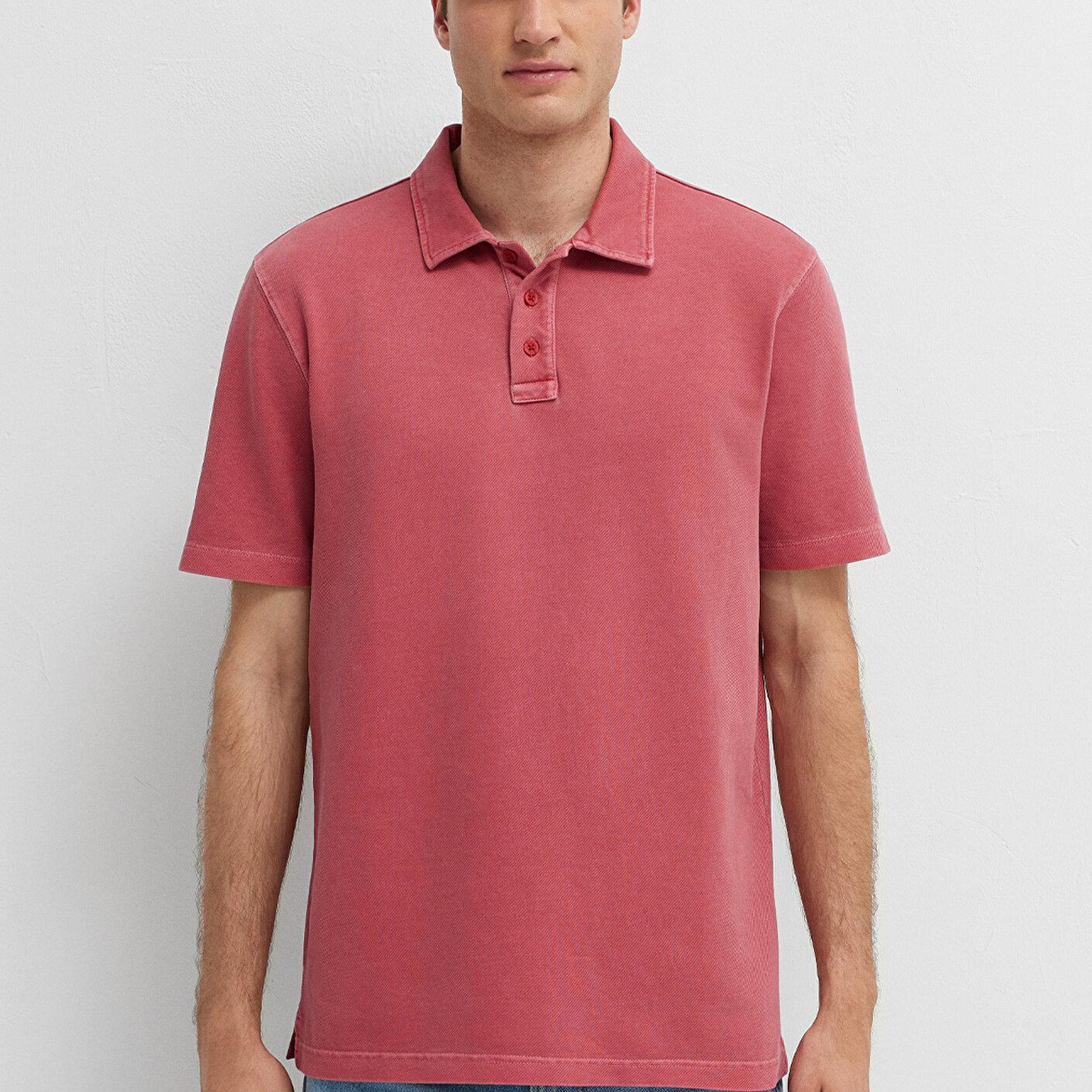 Mavi Kırmızı Polo Tişört Regular Fit / Normal Kesim 0613514-70428
