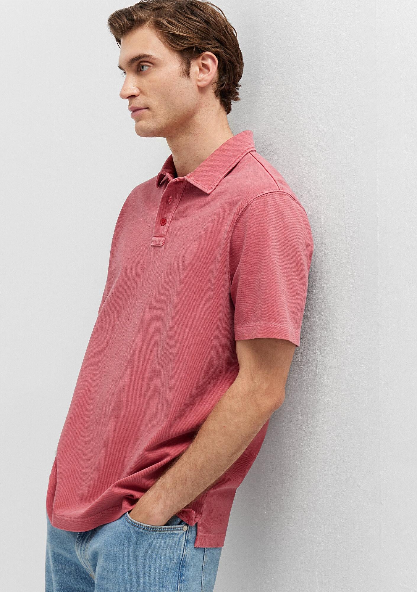 Mavi Kırmızı Polo Tişört Regular Fit / Normal Kesim 0613514-70428
