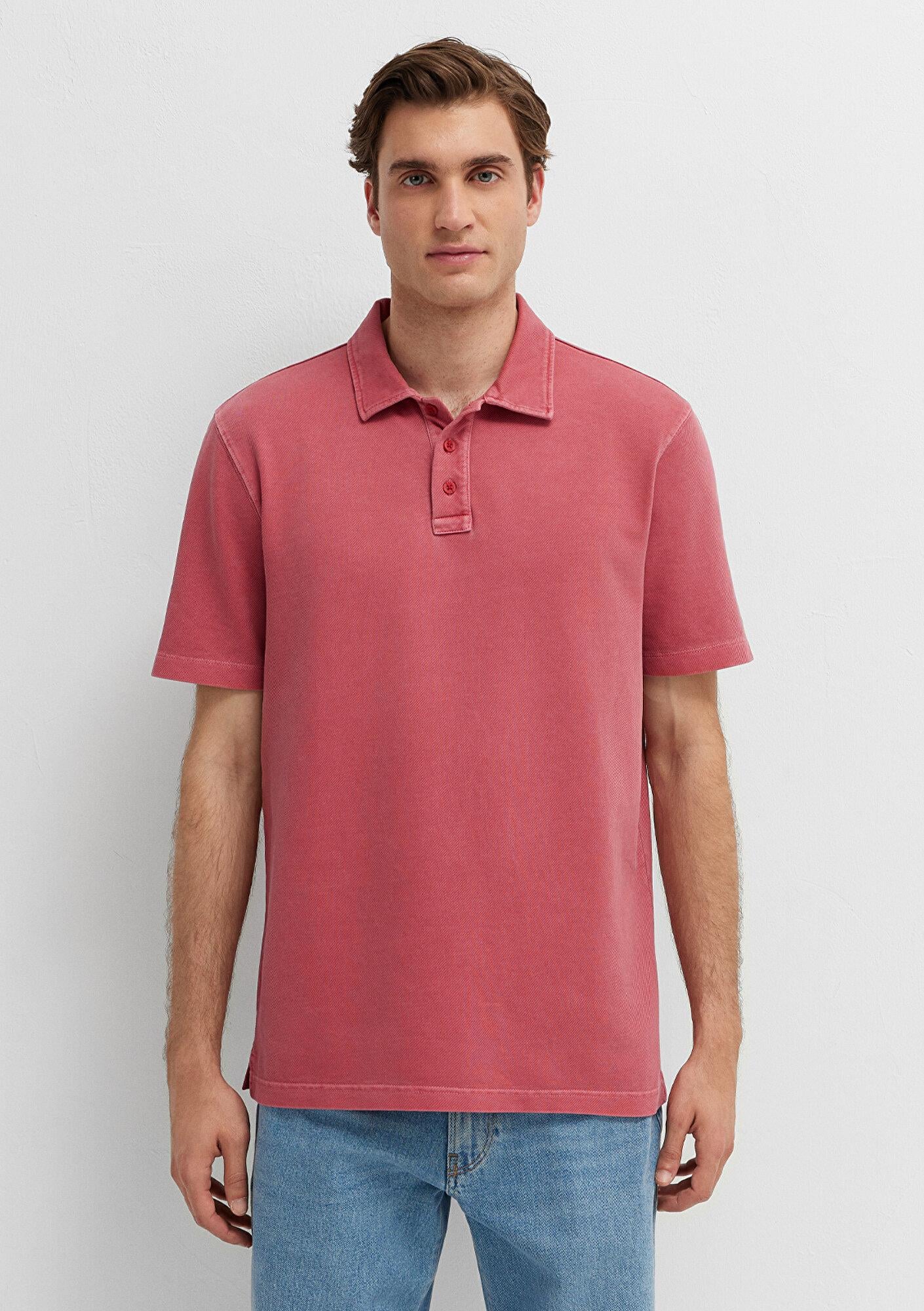 Mavi Kırmızı Polo Tişört Regular Fit / Normal Kesim 0613514-70428