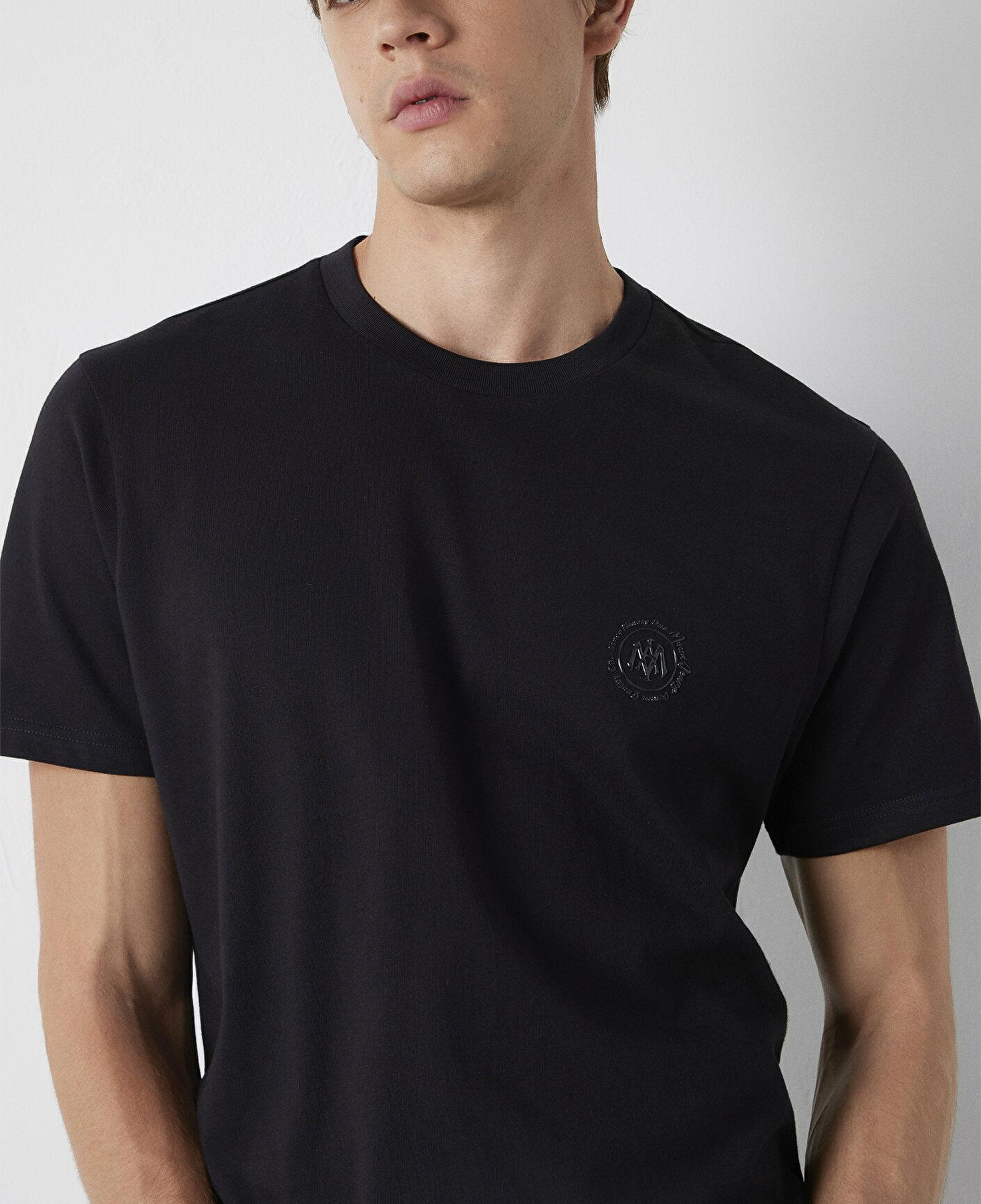 Mavi Mavi Logo Baskılı Siyah Tişört Regular Fit / Normal Kesim 0620179-900