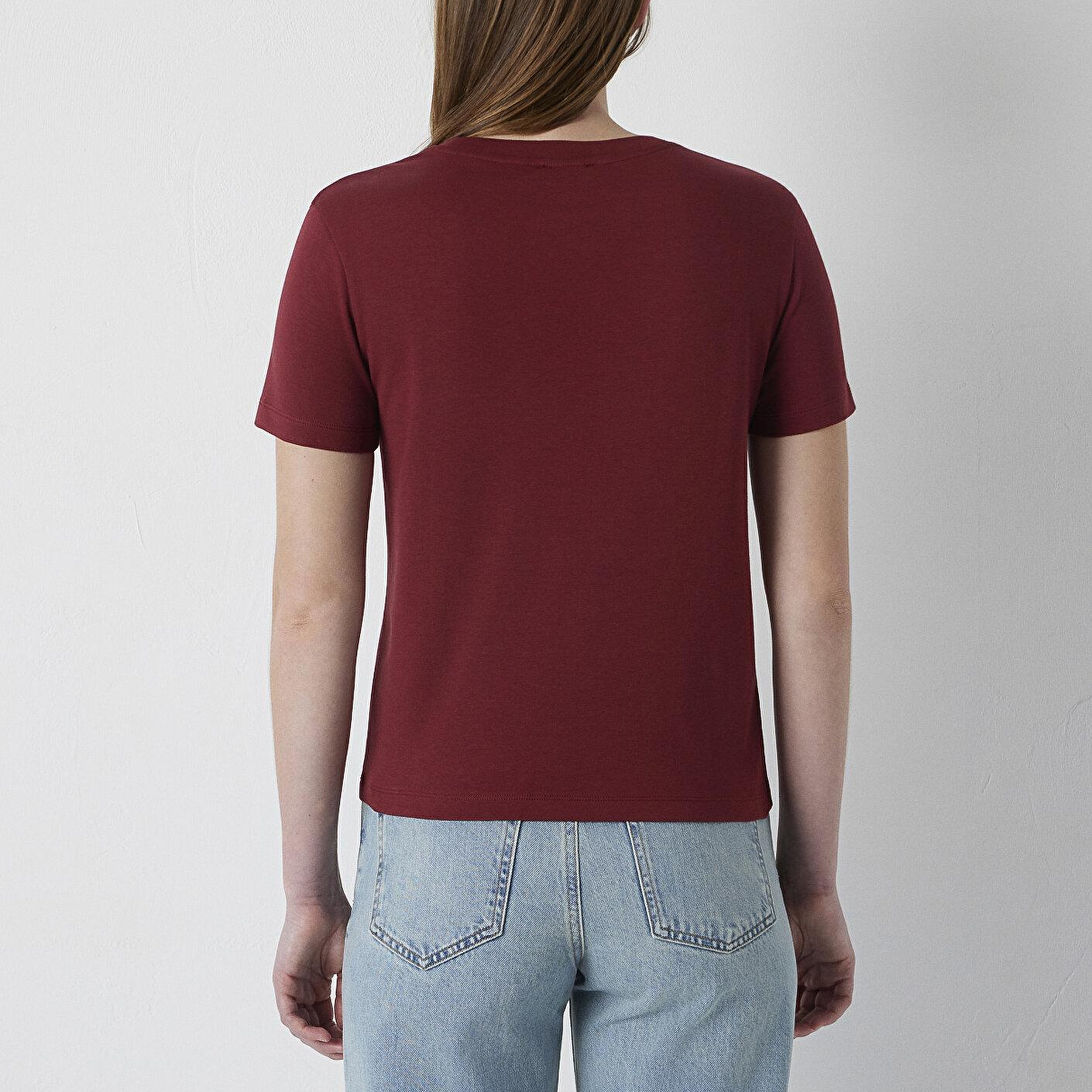 Mavi Mavi Logo Baskılı Kırmızı Tişört Slim Fit / Dar Kesim 1614201-85633
