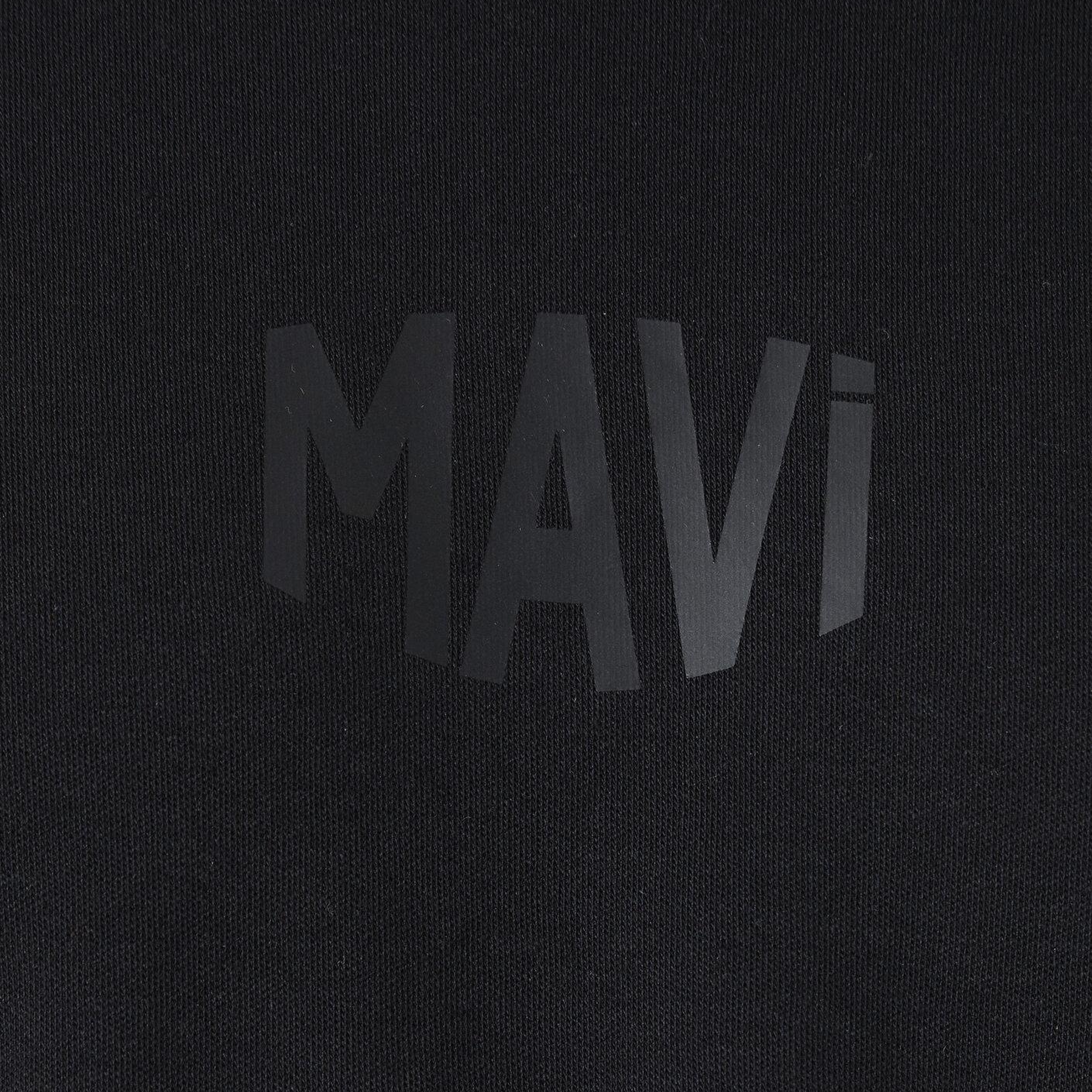 Mavi Mavi Logo Baskılı Siyah Tişört Oversize / Geniş Kesim 0613581-900