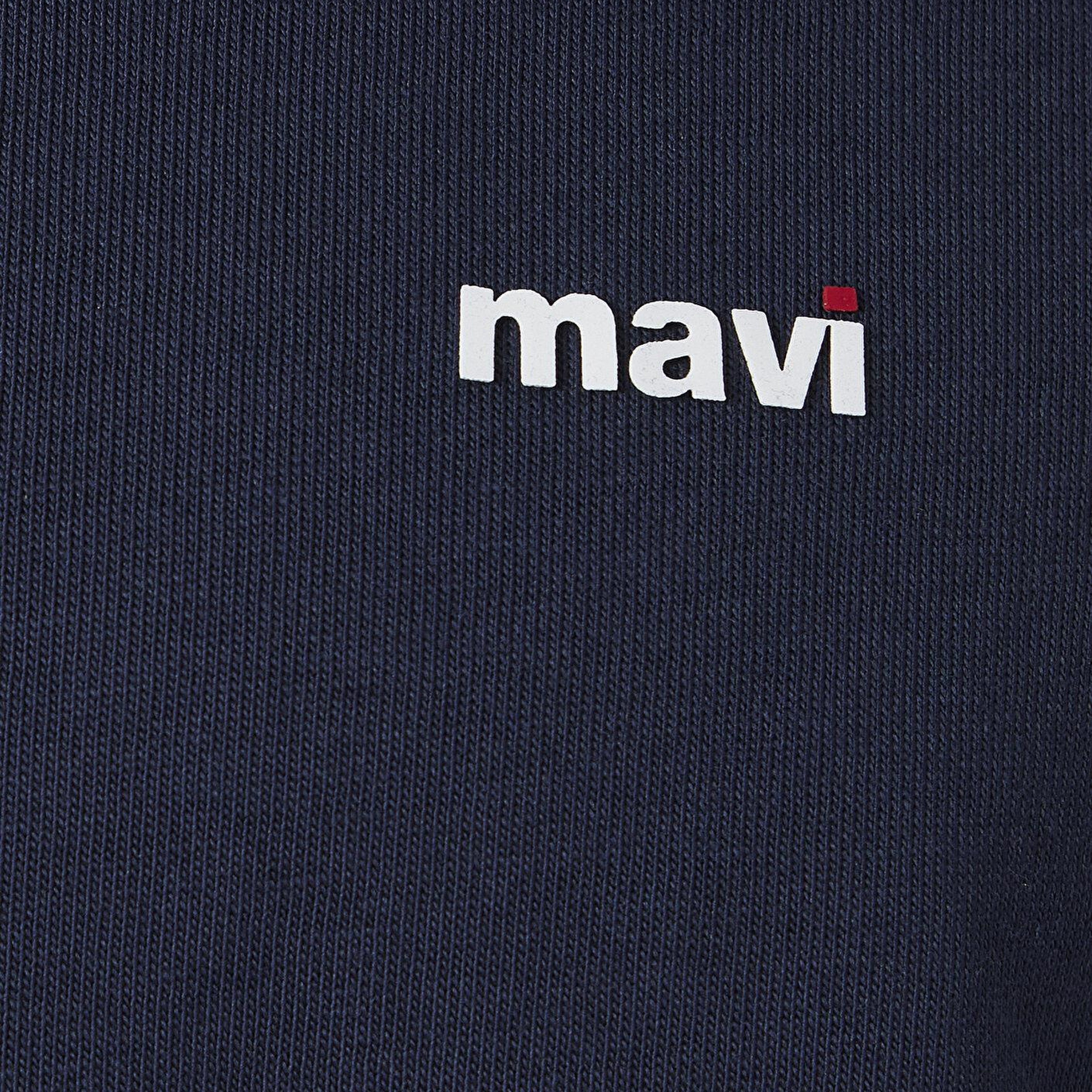 Mavi Lacivert Basic Tişört Loose Fit / Bol Rahat Kesim 0612216-70490