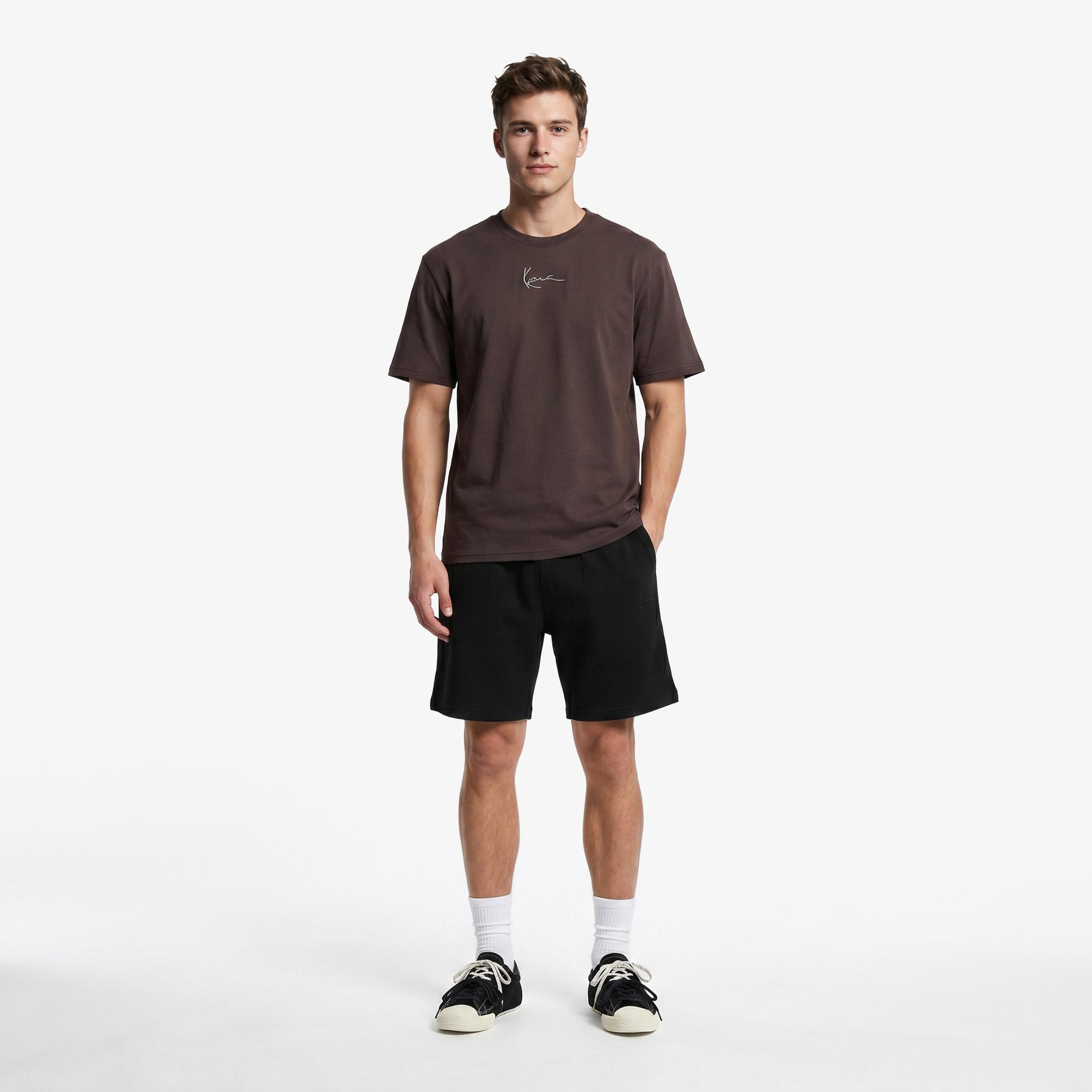 Karl Kani Small Signature Essential Erkek Kahverengi T-Shirt