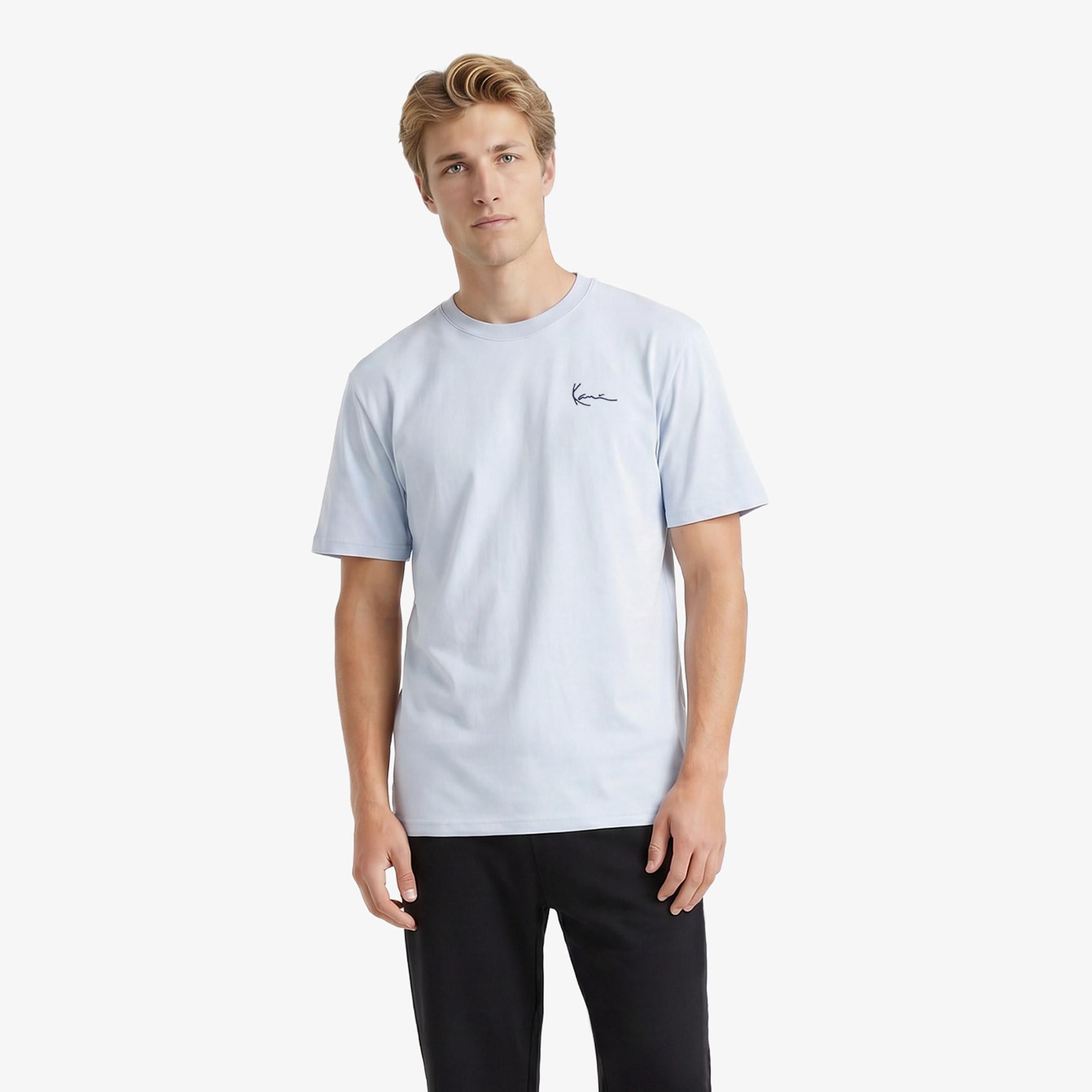 Karl Kani Signature Oversized Erkek Mavi T-Shirt