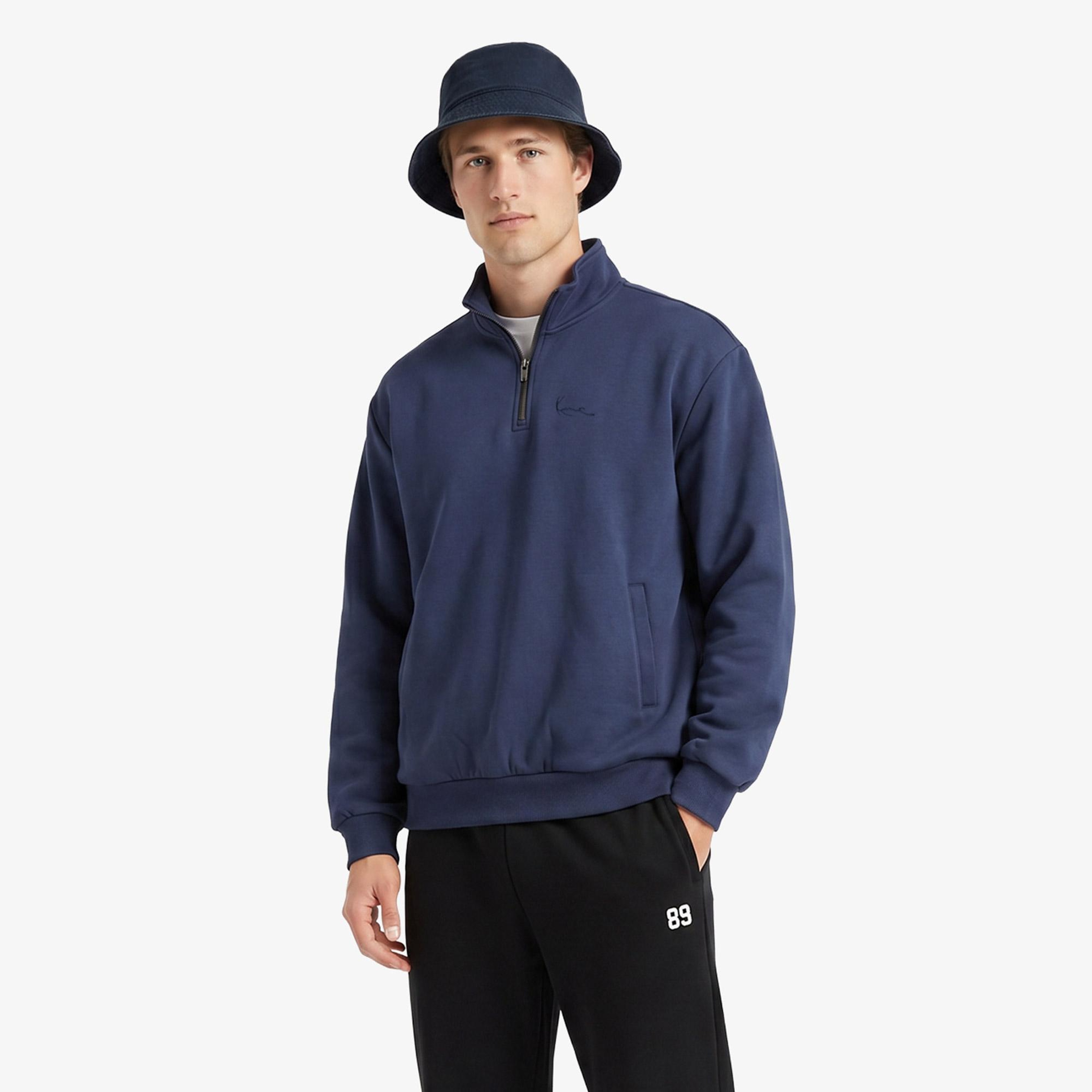 Karl Kani Signature Oversized Troyer Erkek Mavi Ceket