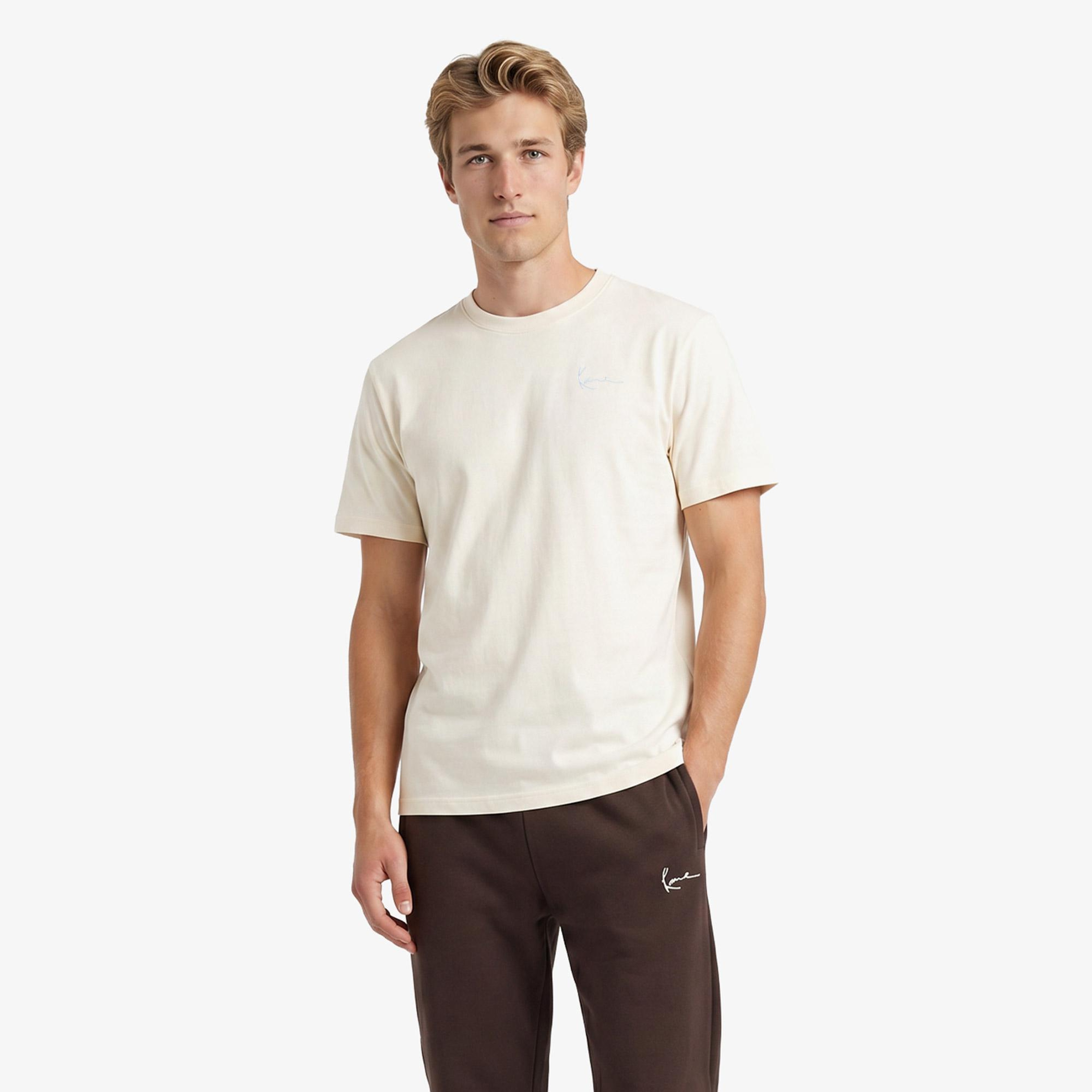 Karl Kani Signature Oversized Erkek Beyaz T-Shirt