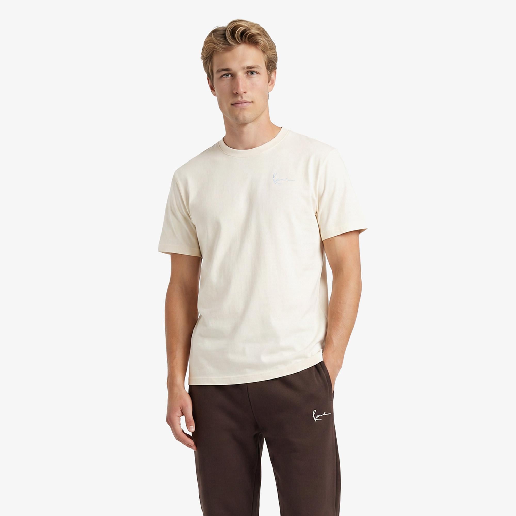 Karl Kani Signature Oversized Erkek Beyaz T-Shirt