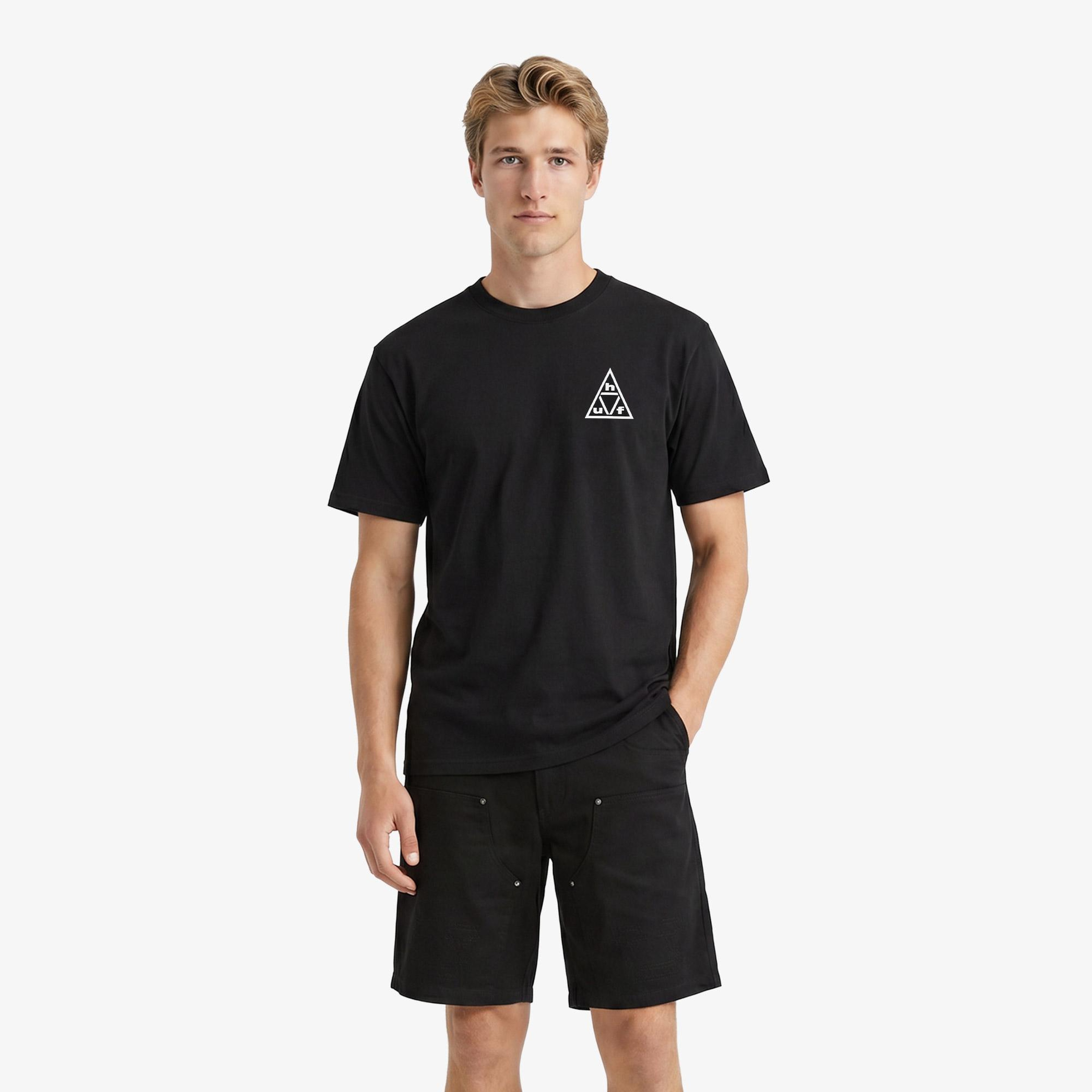 Huf Triple Triangle SS Erkek Beyaz T-Shirt