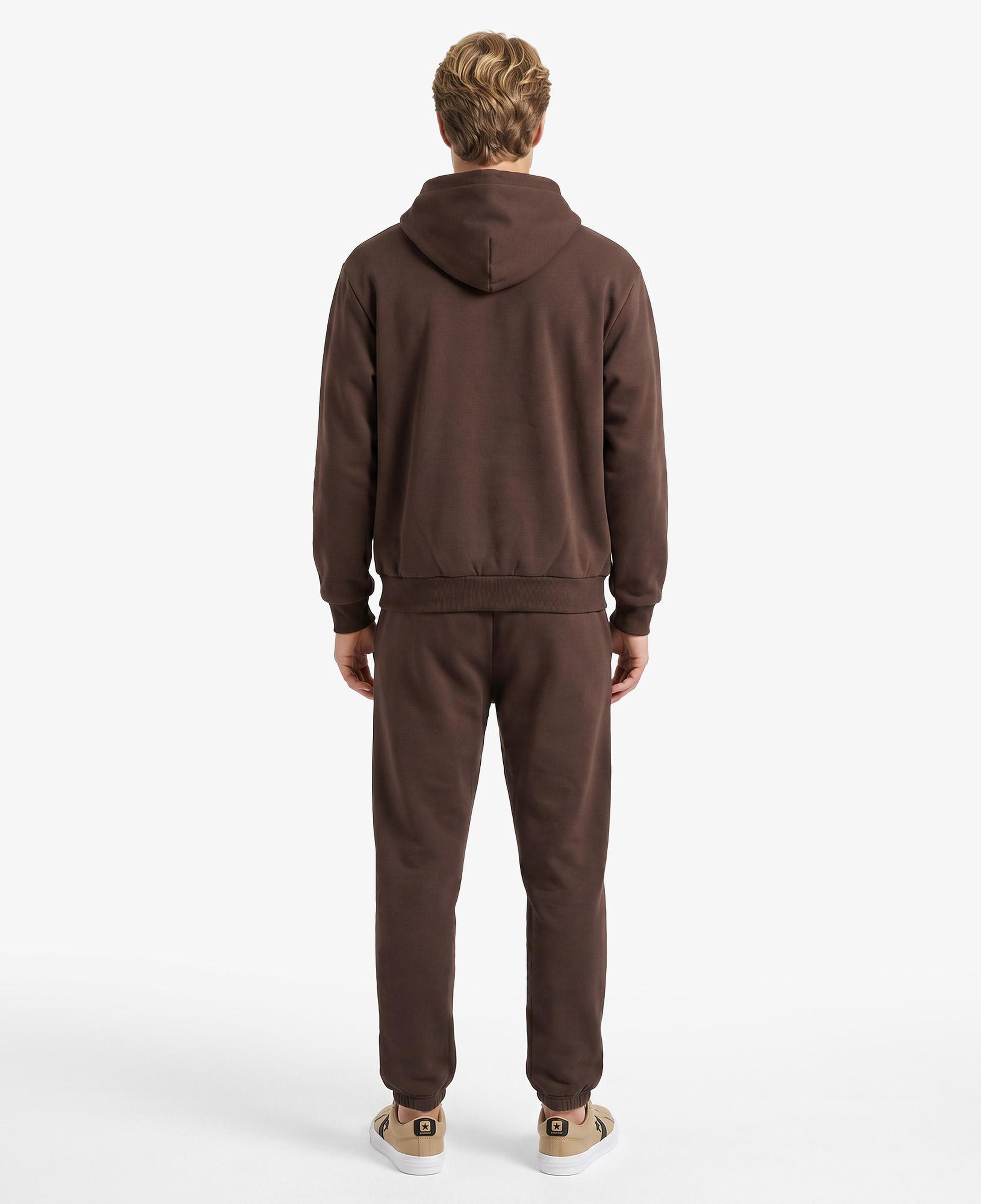 Karl Kani Small Signature Essential OS Zip Erkek Kahverengi Sweatshirt