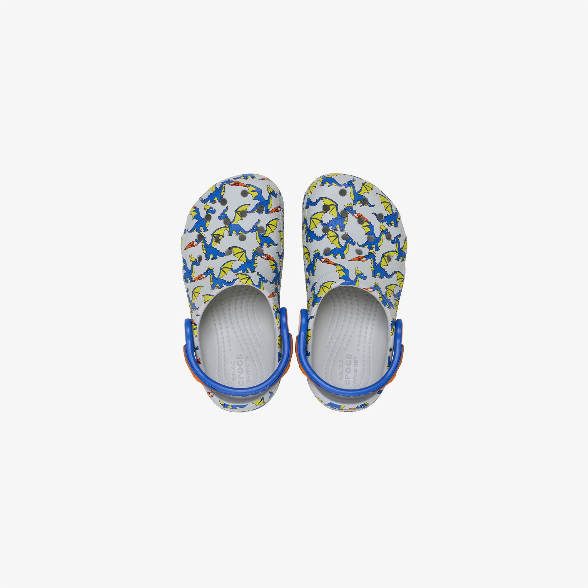 Crocs Classic Dragon Graphic Clog Çocuk Renkli Sandalet