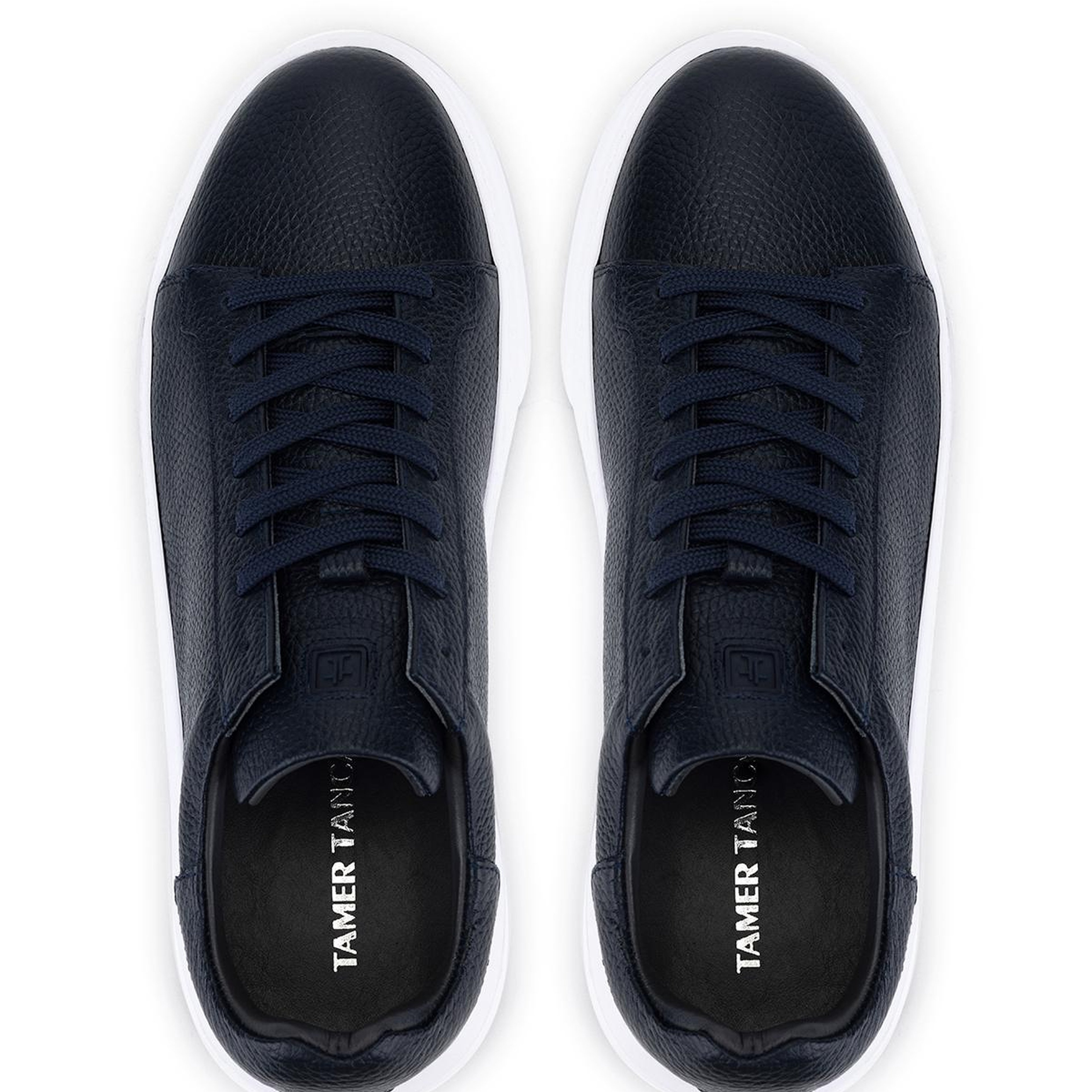 Tamer Tanca Erkek Hakiki Deri Lacivert Sneakers & Spor Ayakkabı