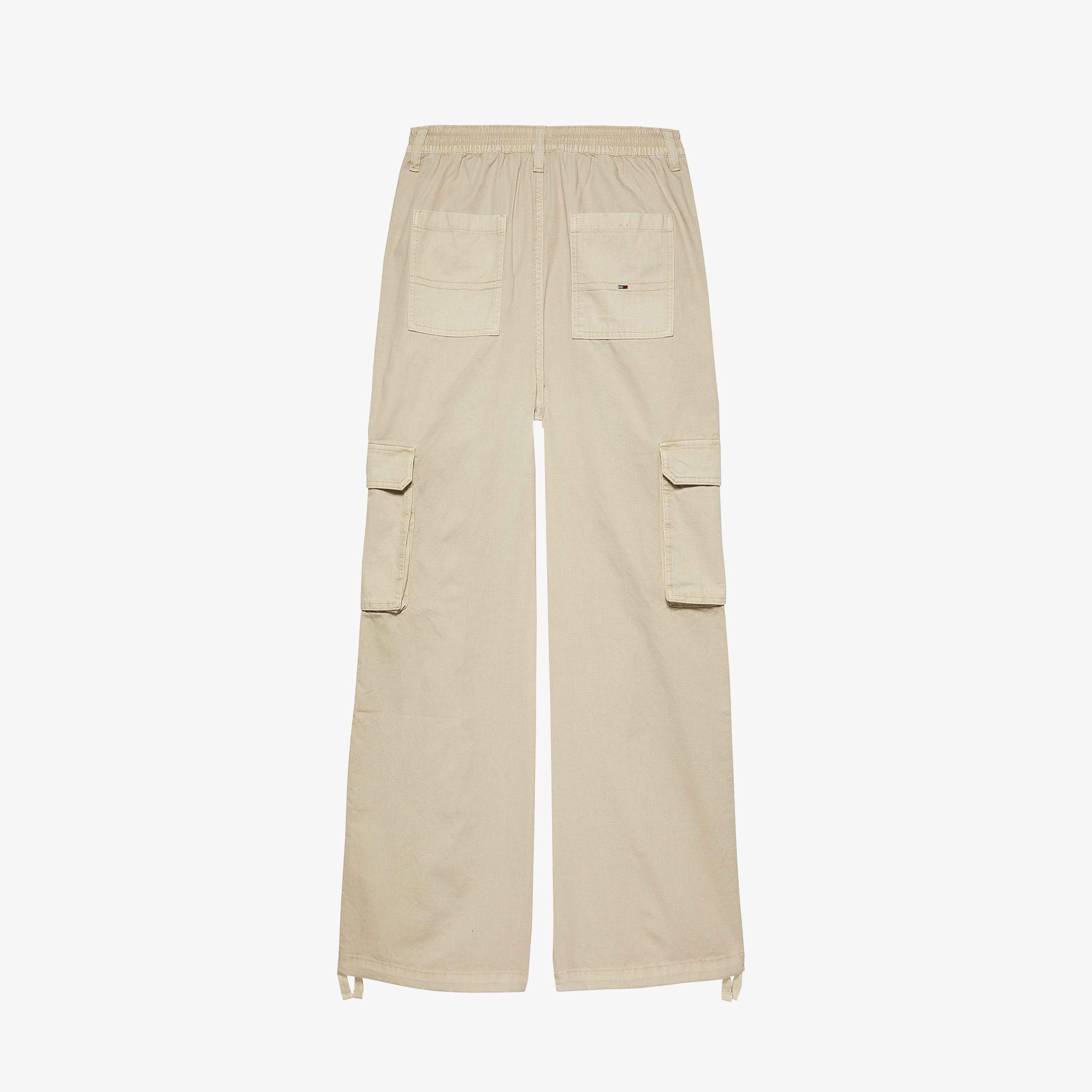 Tommy Jeans Claire Utility Blocking Kadın Bej Pantolon