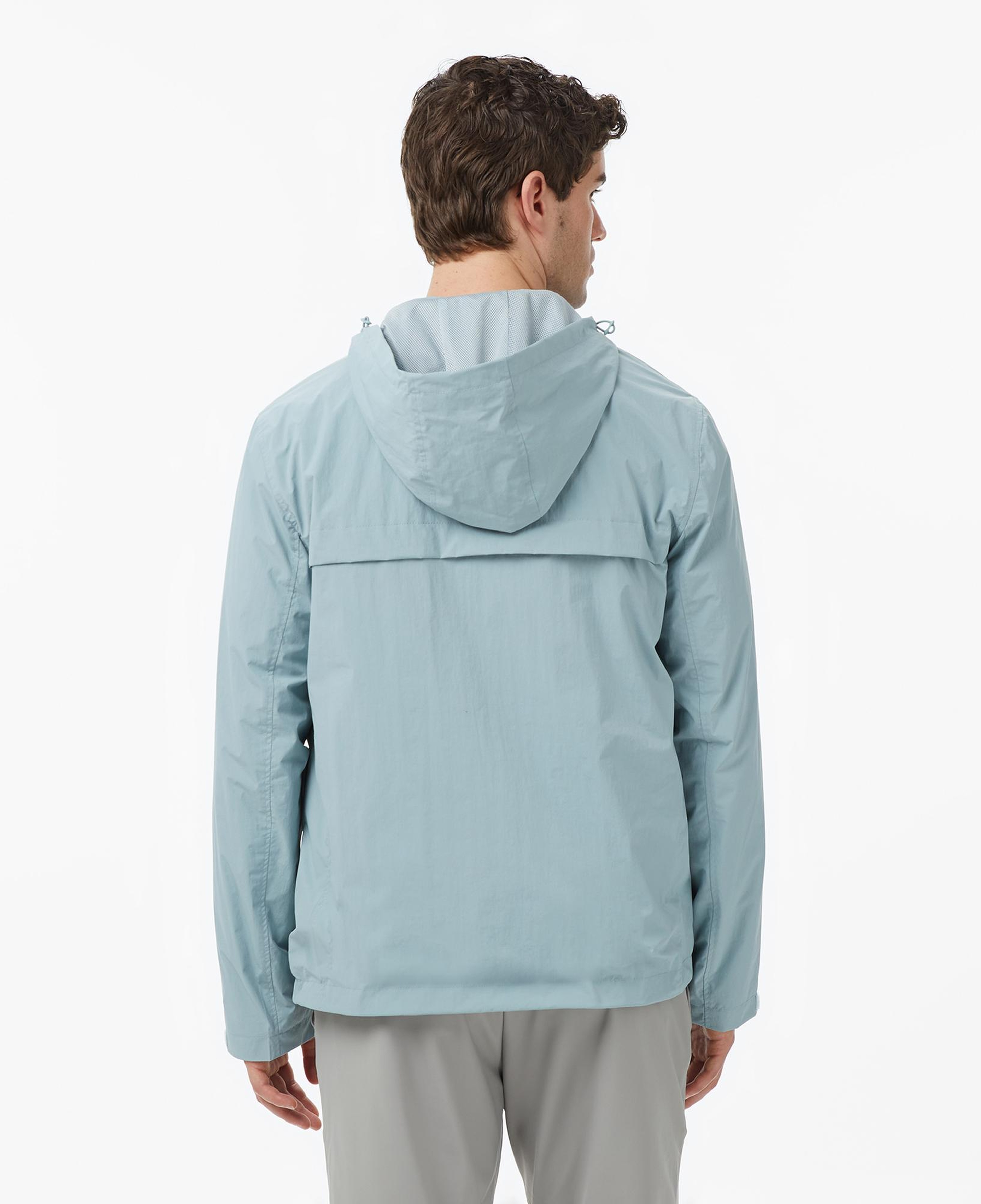 Nautica Erkek Yeşil Regular Fit ik Yaka Gizli Kapüşonlu Su İtici Yağmurluk