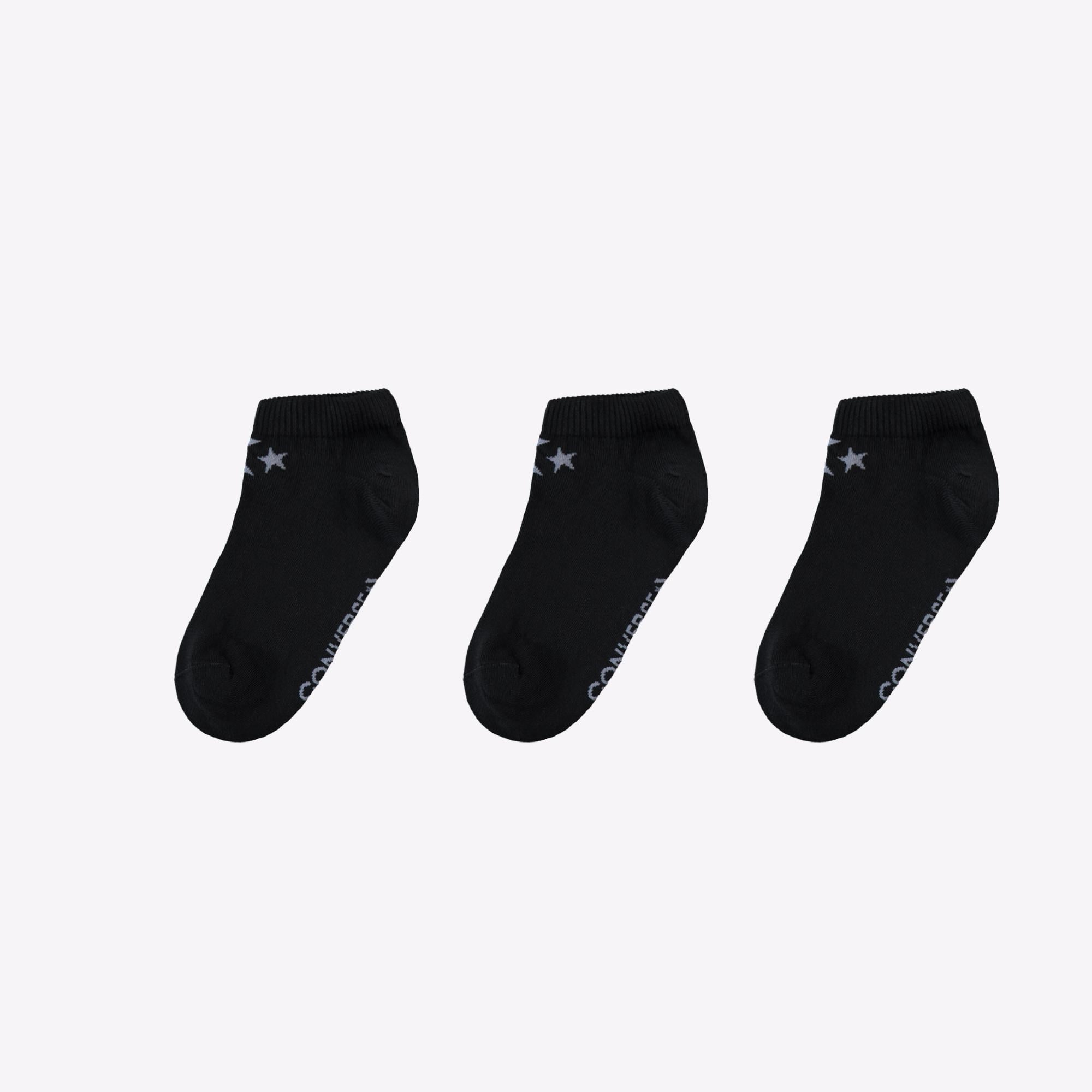 Converse Kadın 3'lü Siyah Çorap