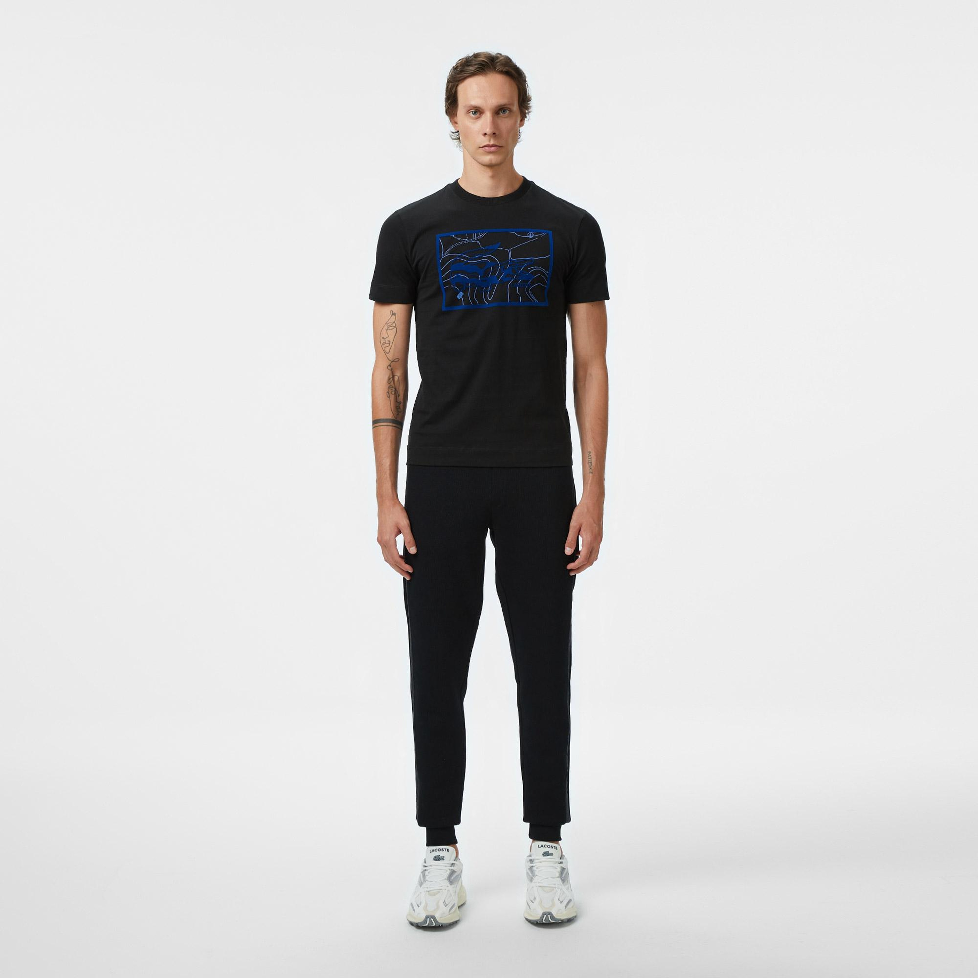 Erkek Classic Fit Siyah Eşofman Altı