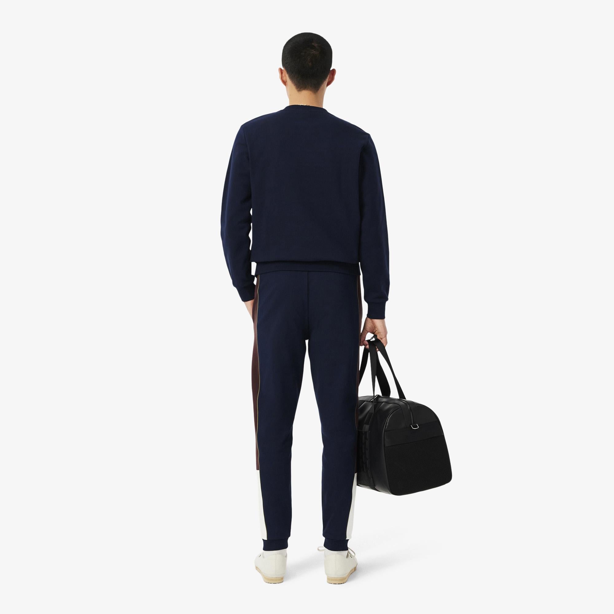 Lacoste Erkek Tapered Fit Renk Bloklu Lacivert Eşofman Altı