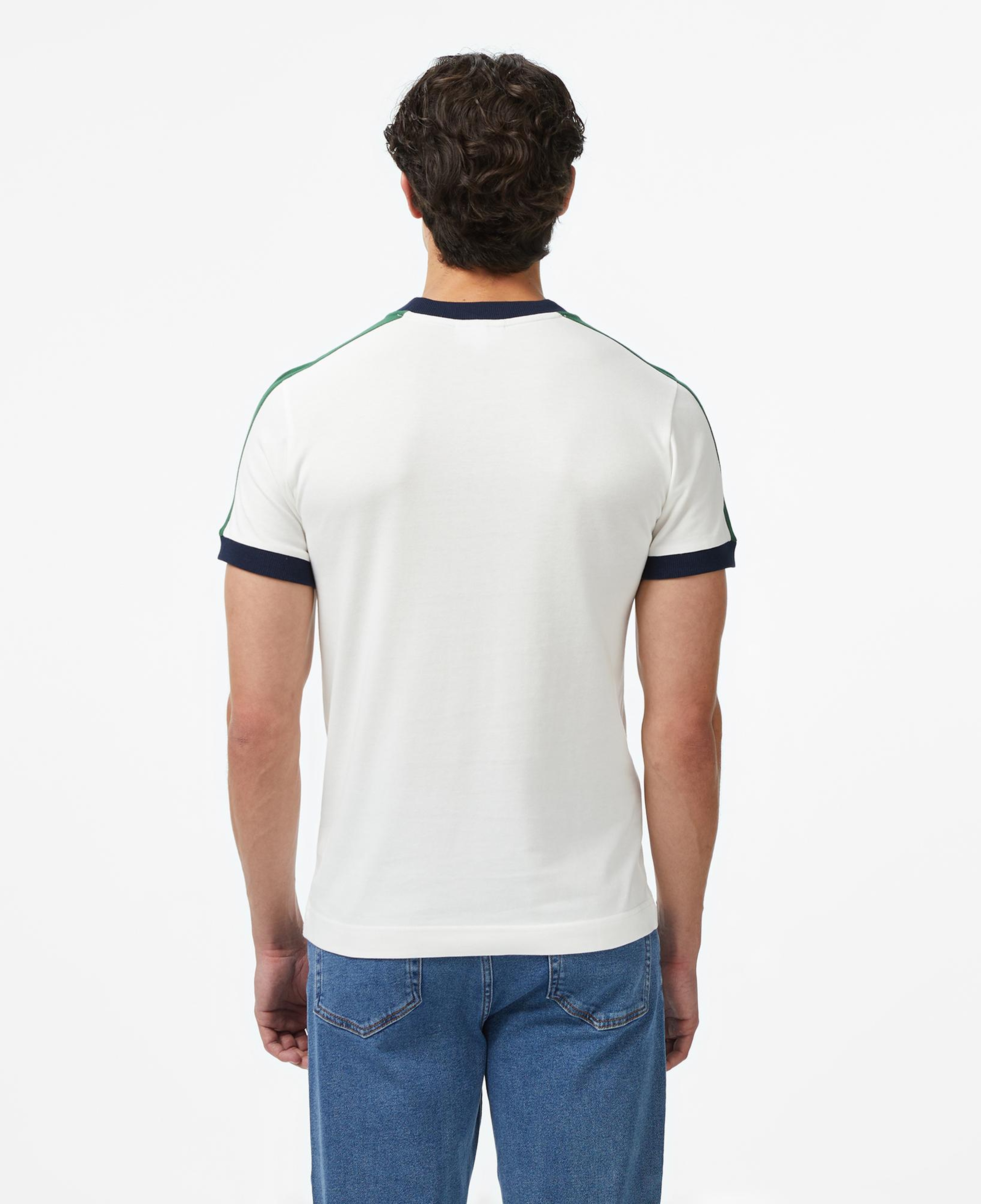Erkek Regular Fit Bisiklet Yaka Beyaz T-Shirt