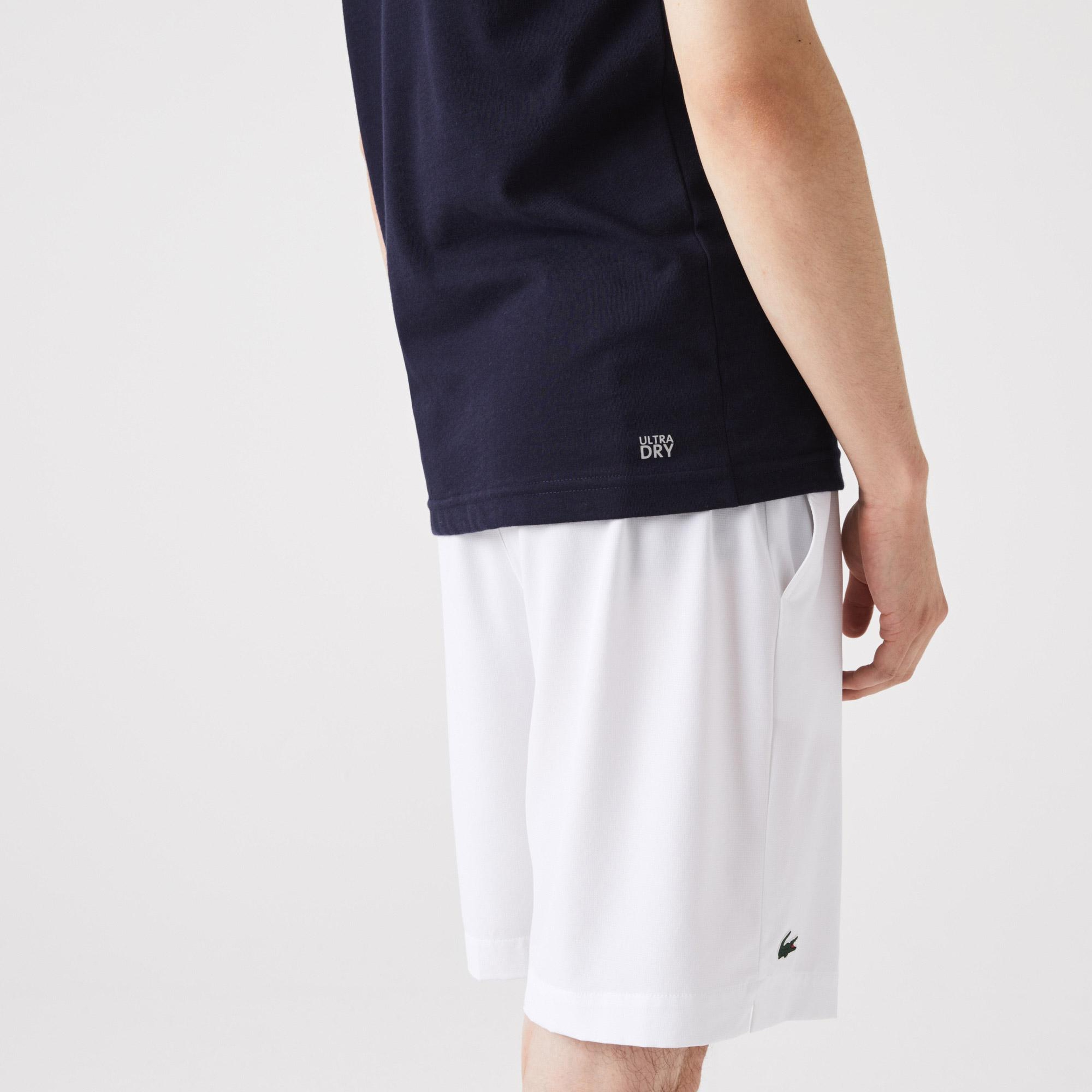 Erkek Regular Fit Bisiklet Yaka Baskılı Lacivert T-Shirt