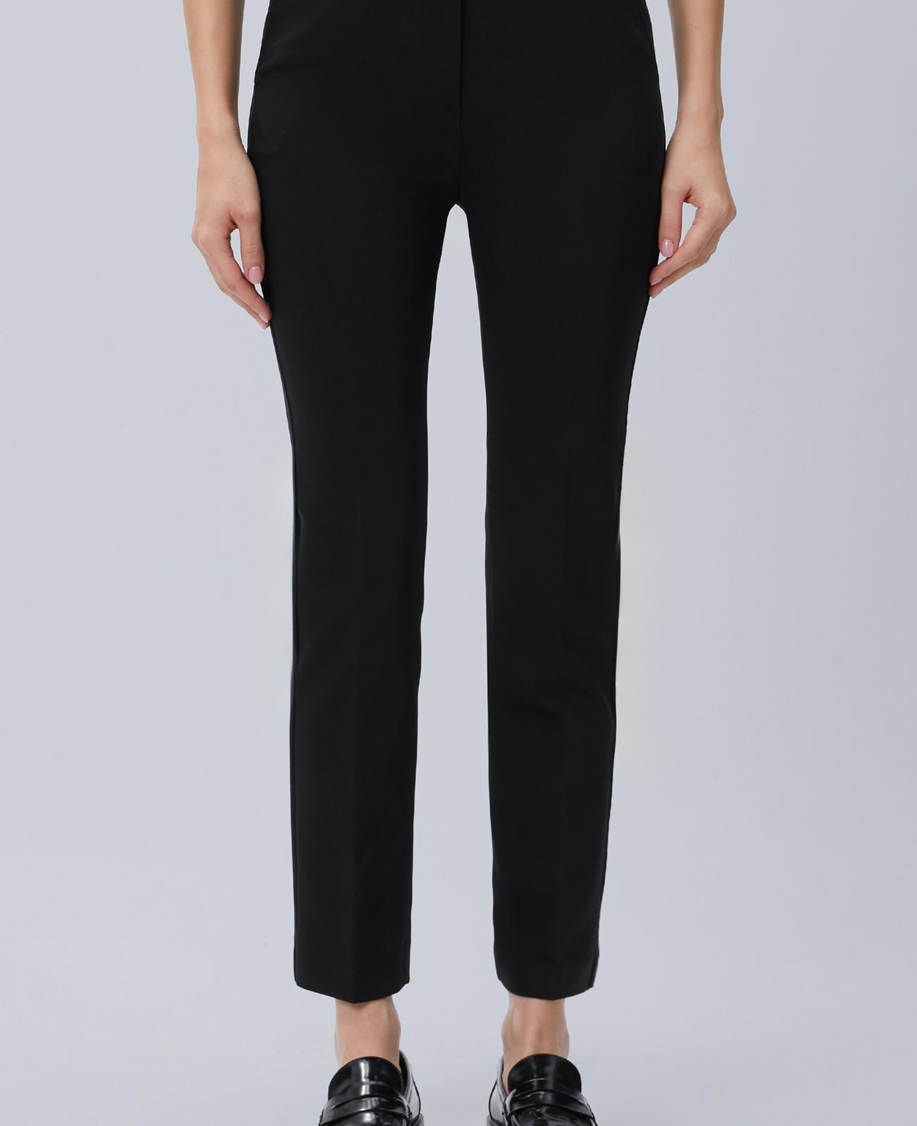 Network Kadın Siyah Smart Casual Pantolon