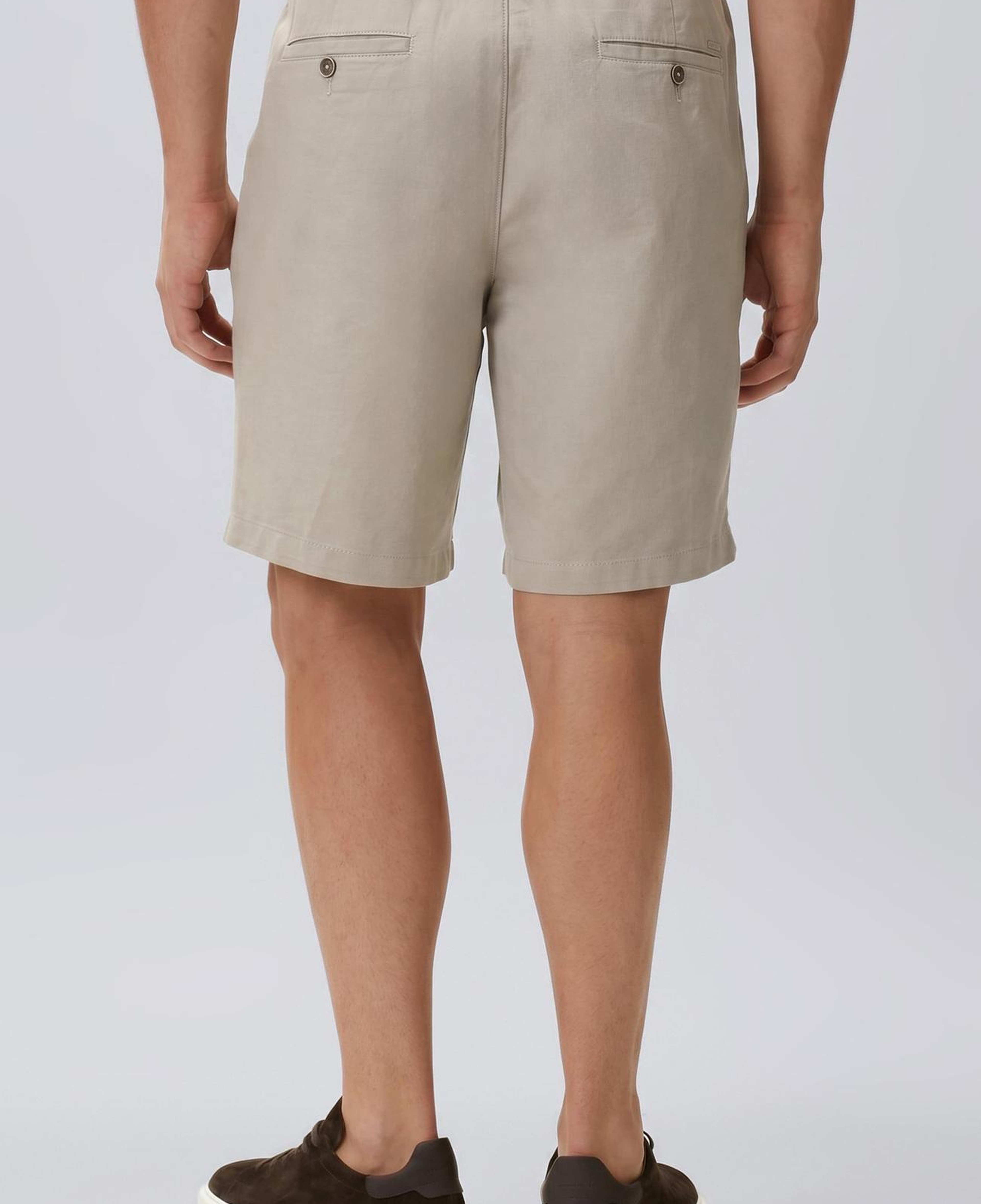 Network Erkek Slim Fit Vizon Keten Karışımlı Dokuma Şort