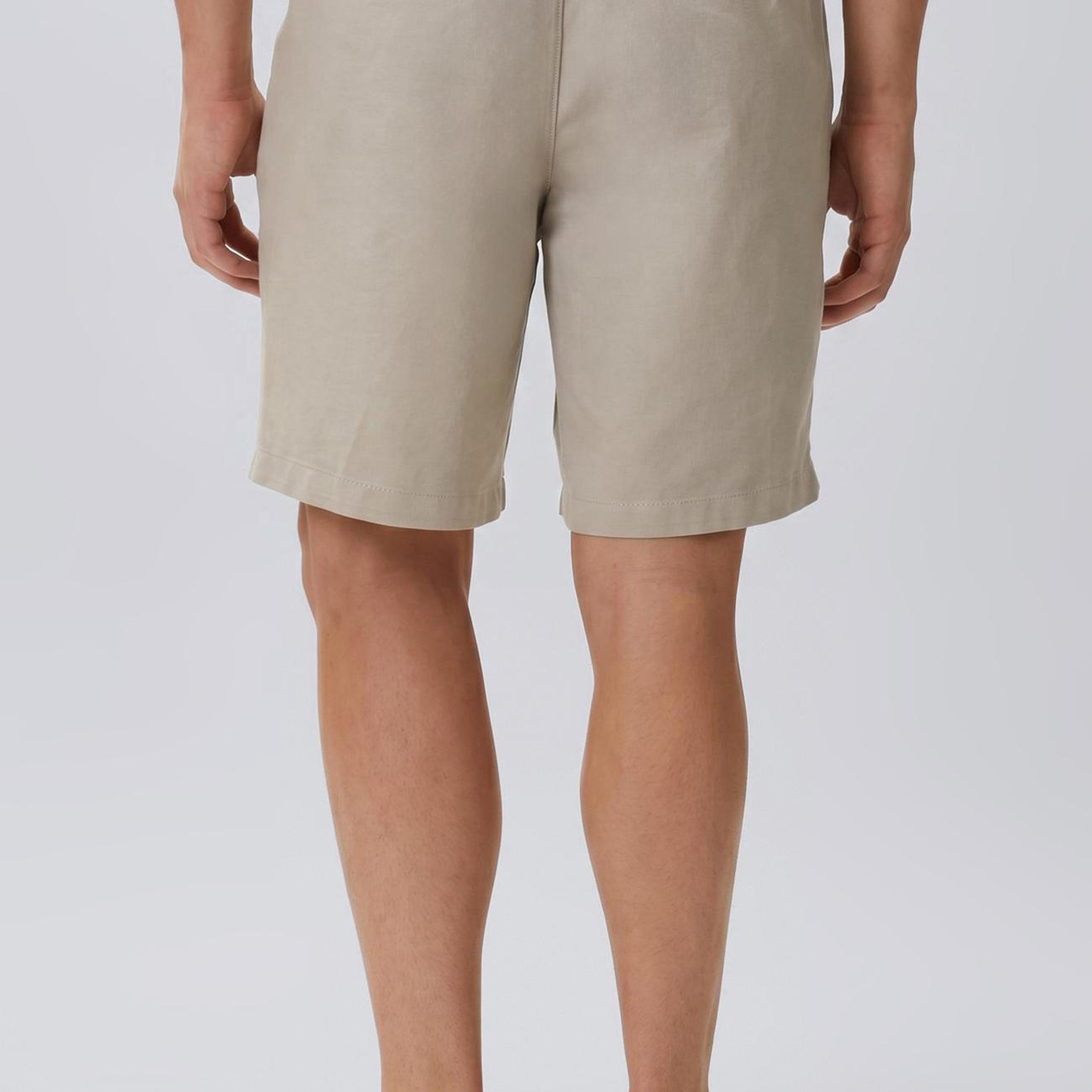 Network Erkek Slim Fit Vizon Keten Karışımlı Dokuma Şort