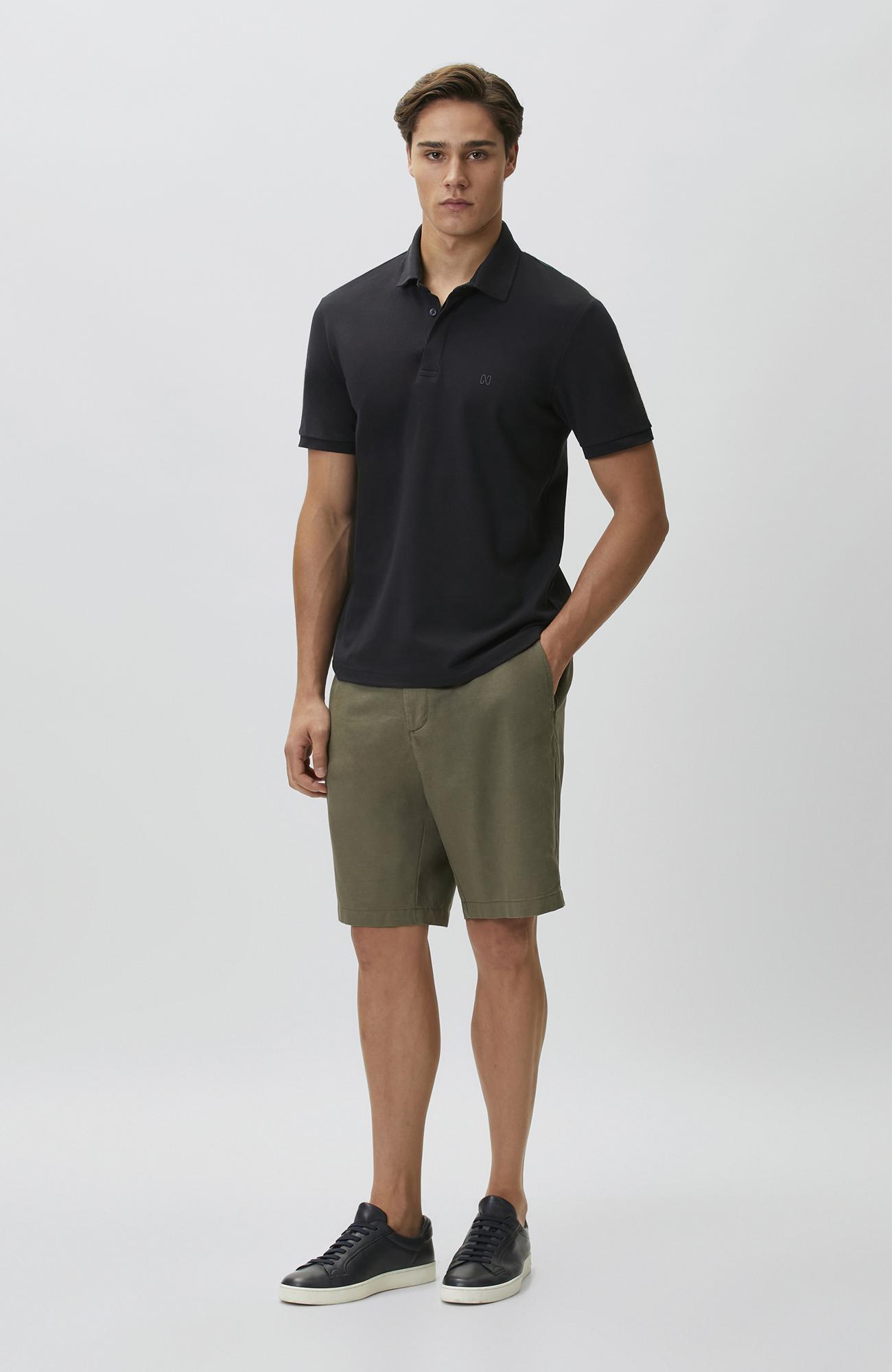Network Erkek Lacivert Pike Desen Polo T-shirt