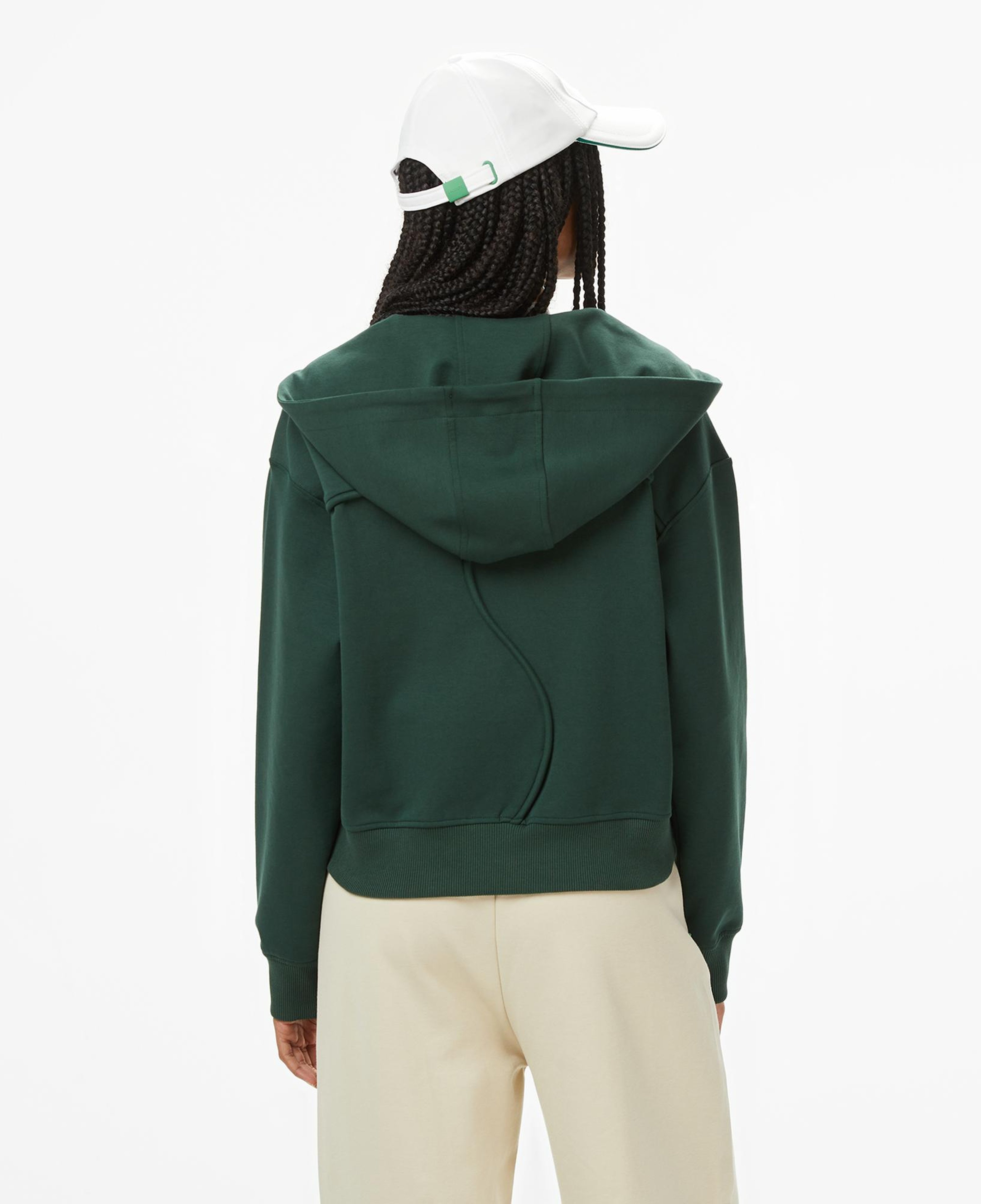 Lacoste x House of SuperStep Regular Fit Kadın Yeşil Sweatshirt