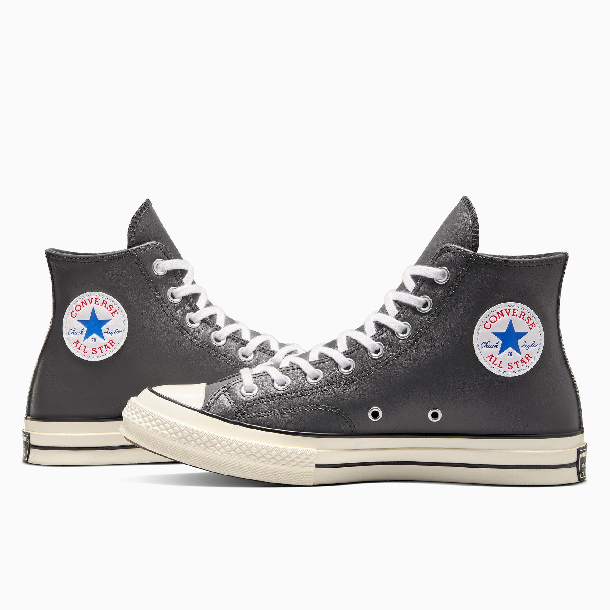 Converse Chuck 70 Unisex Gri Deri Sneaker