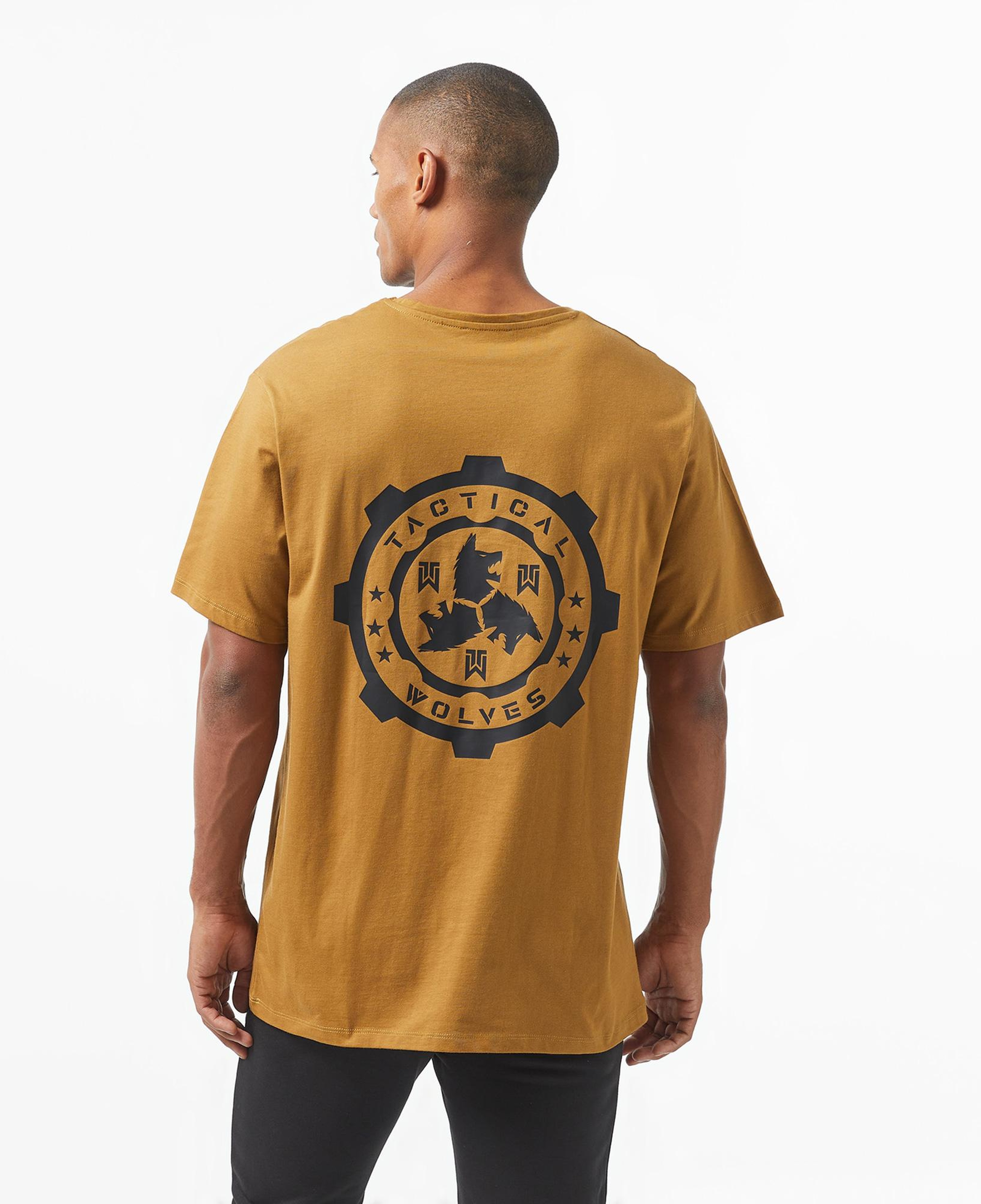 Tactical Wolves Classics Erkek Kahverengi Günlük T-Shirt