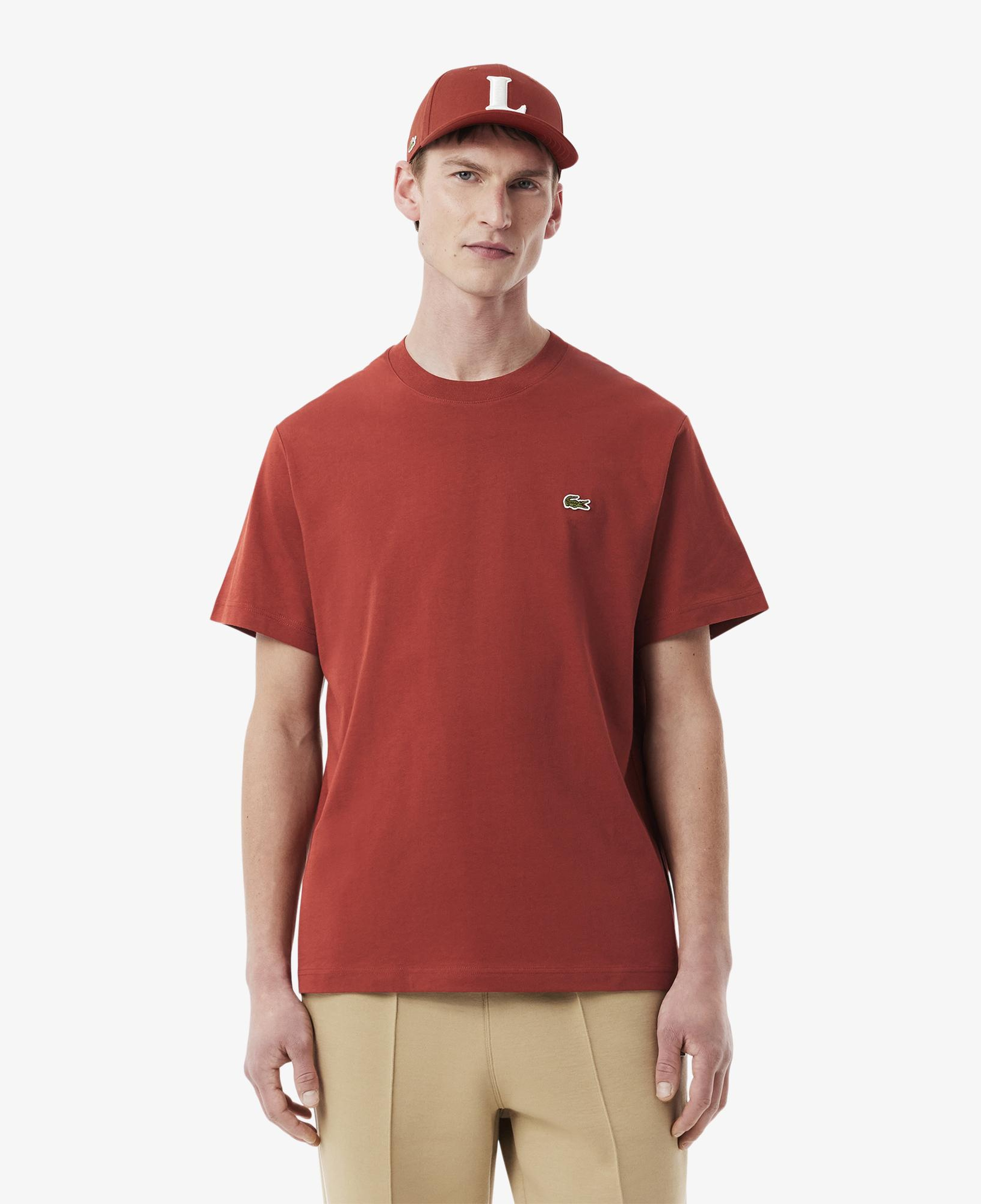 Erkek Classic Fit Bisiklet Yaka Koyu Kırmızı T-Shirt