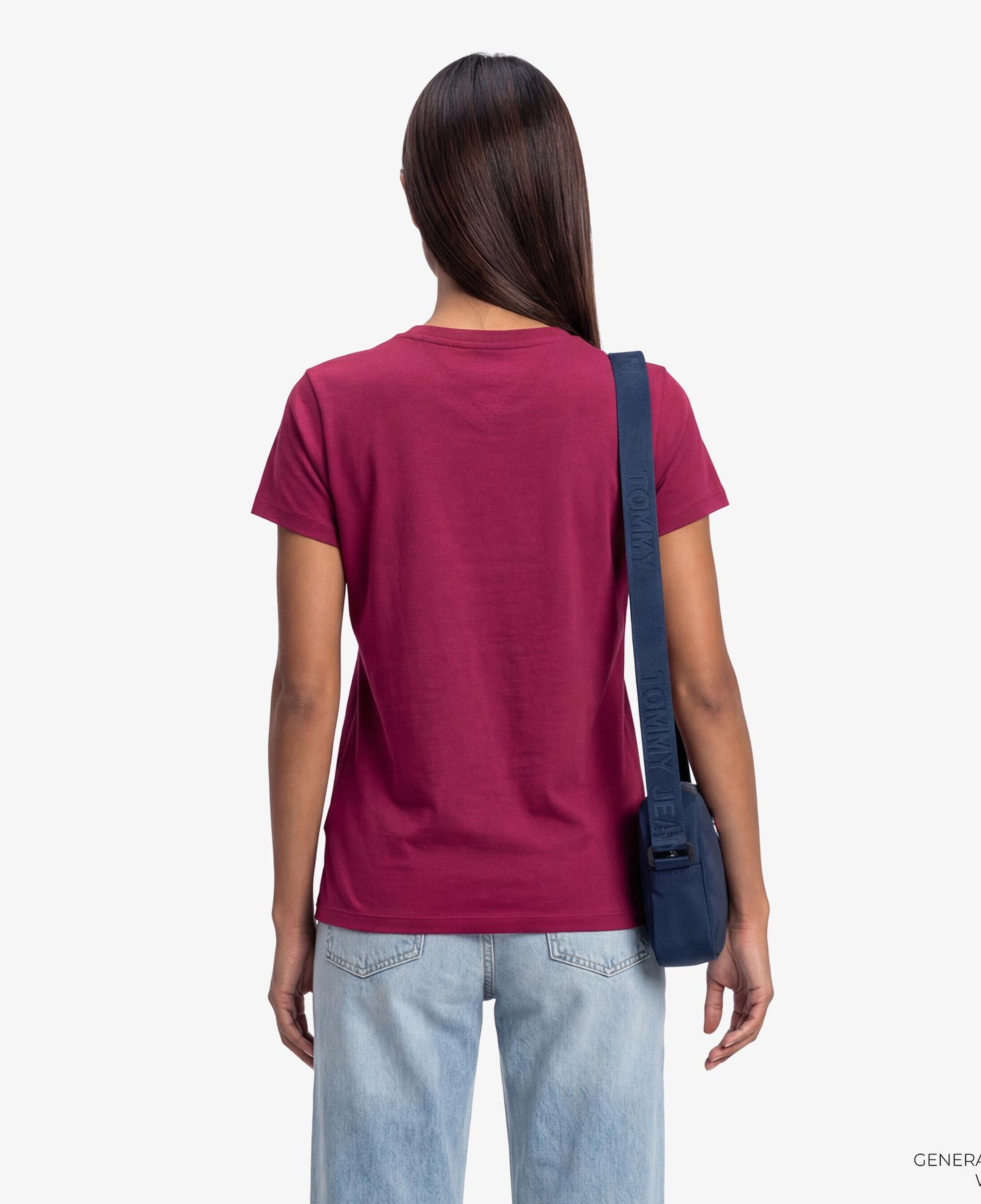 Tommy Hilfiger Essential Logo Kadın Pembe T-Shirt