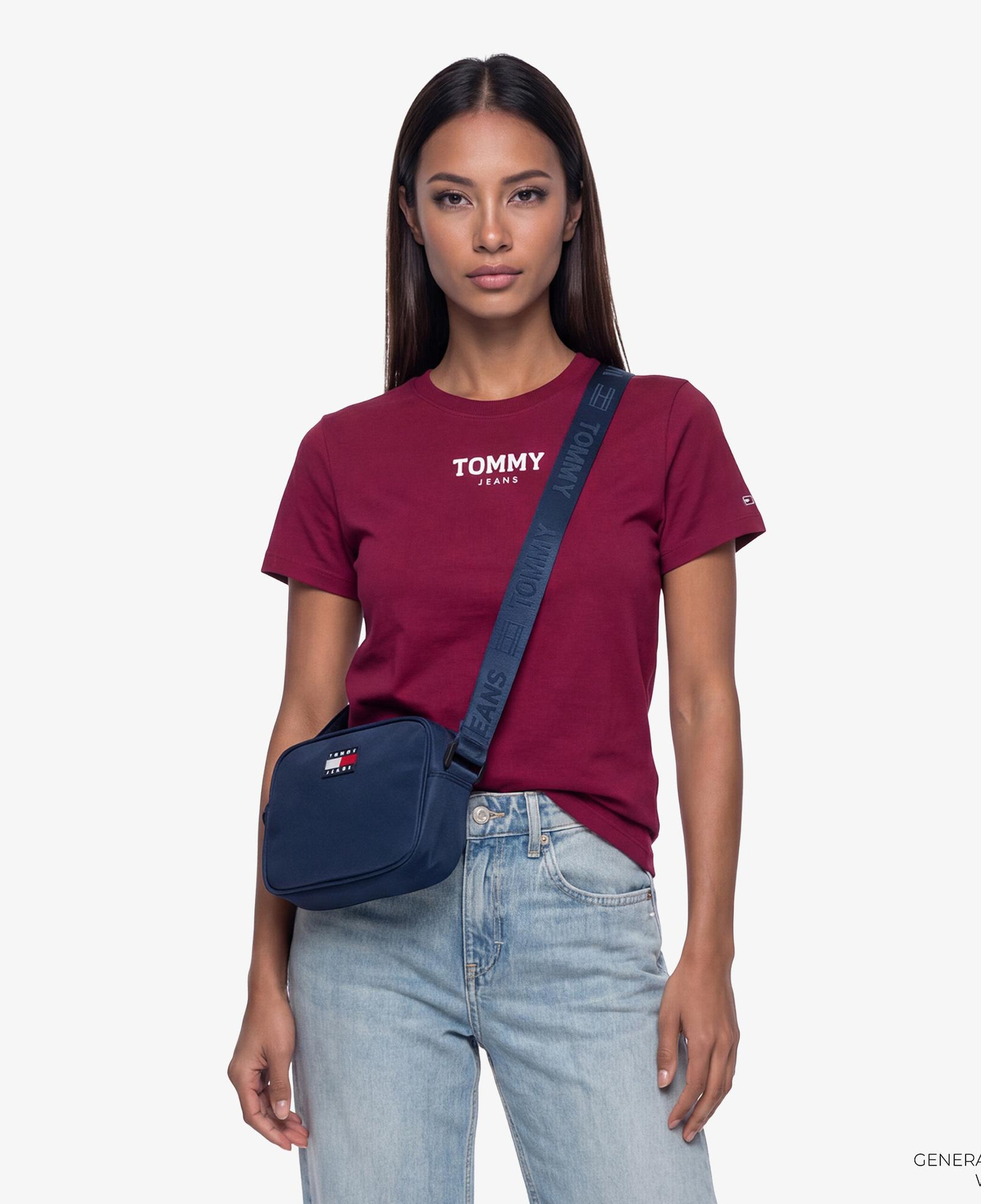 Tommy Hilfiger Essential Logo Kadın Pembe T-Shirt