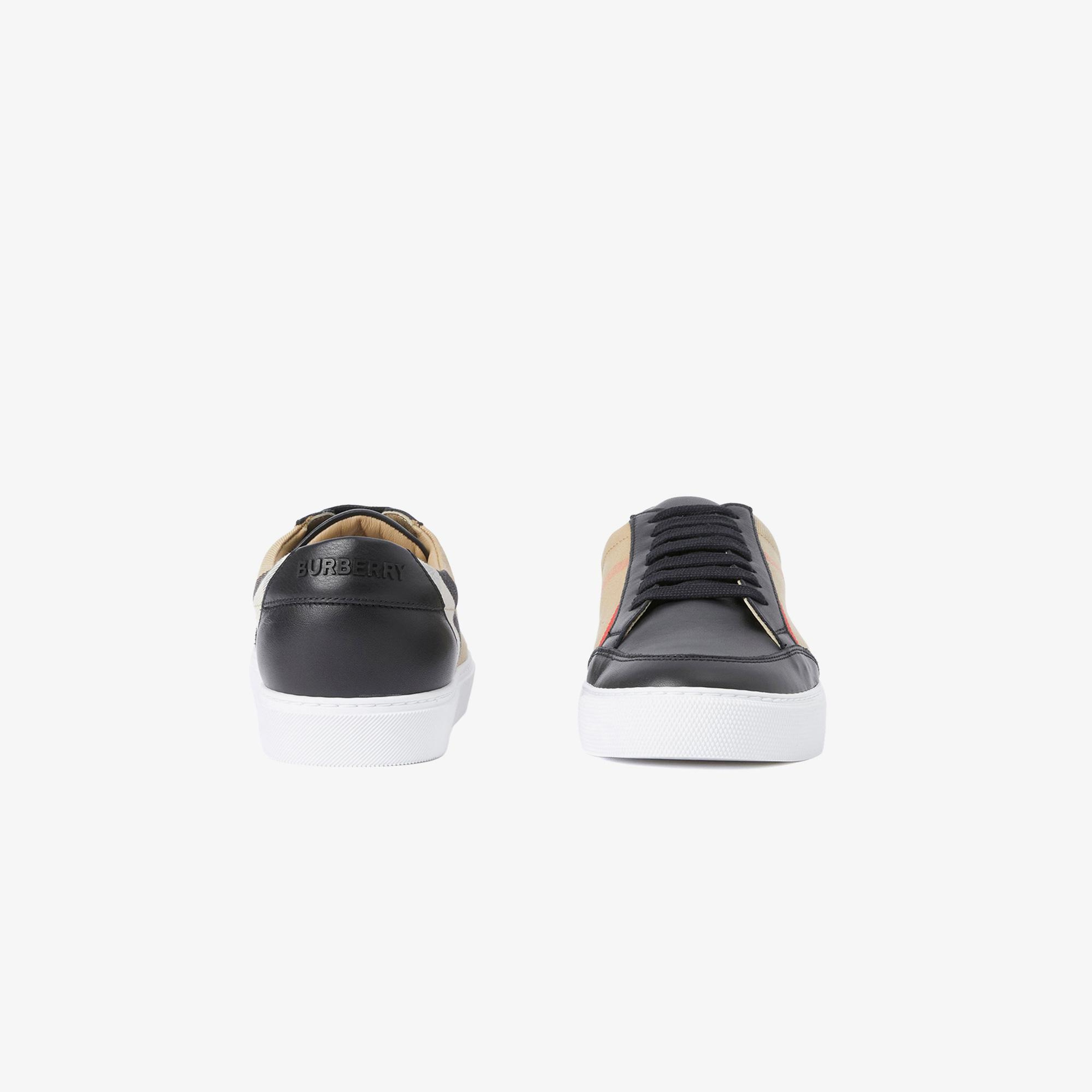 Burberry House Check and Leather Kadın Siyah Sneaker