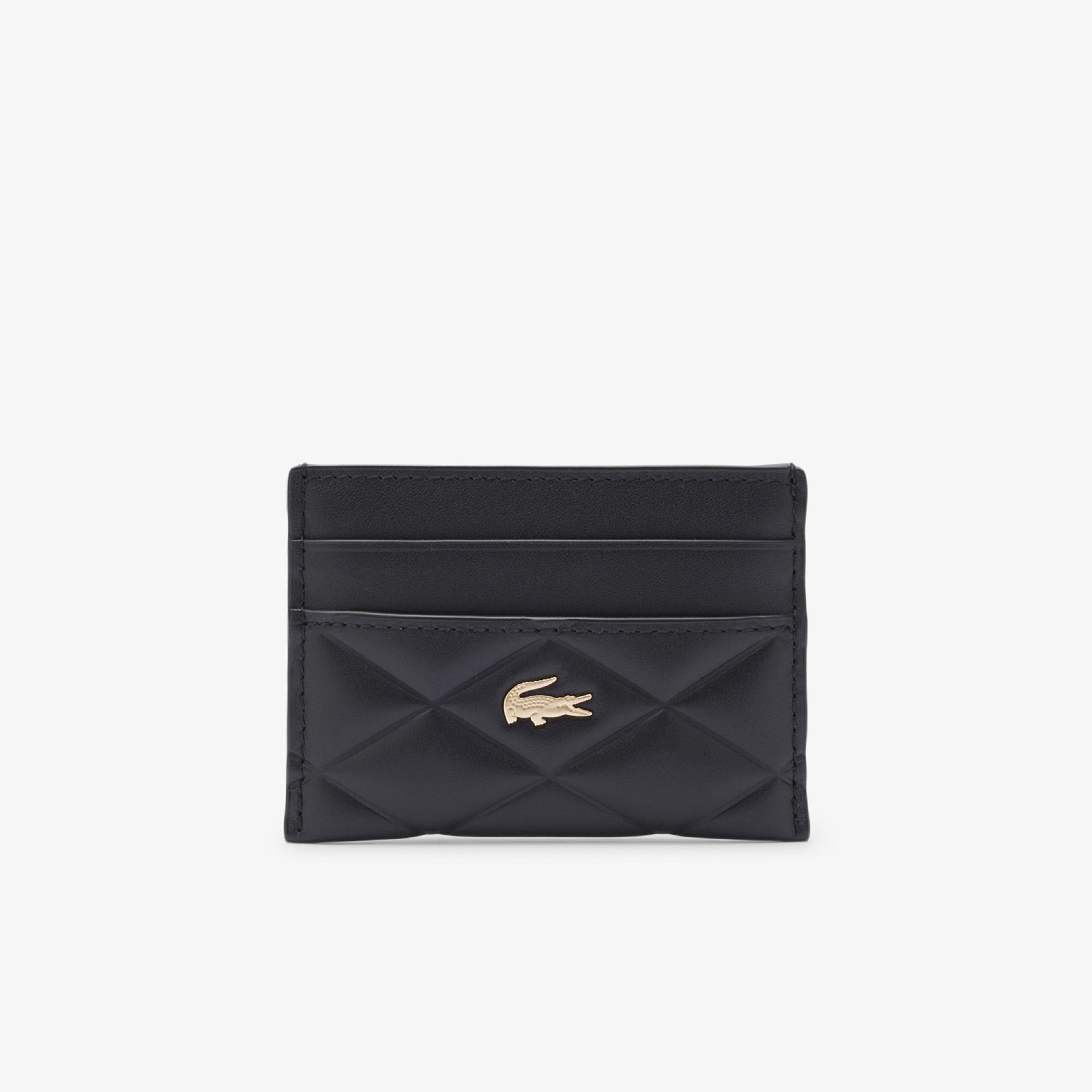 Lacoste Kadın Desenli Siyah Kartlık