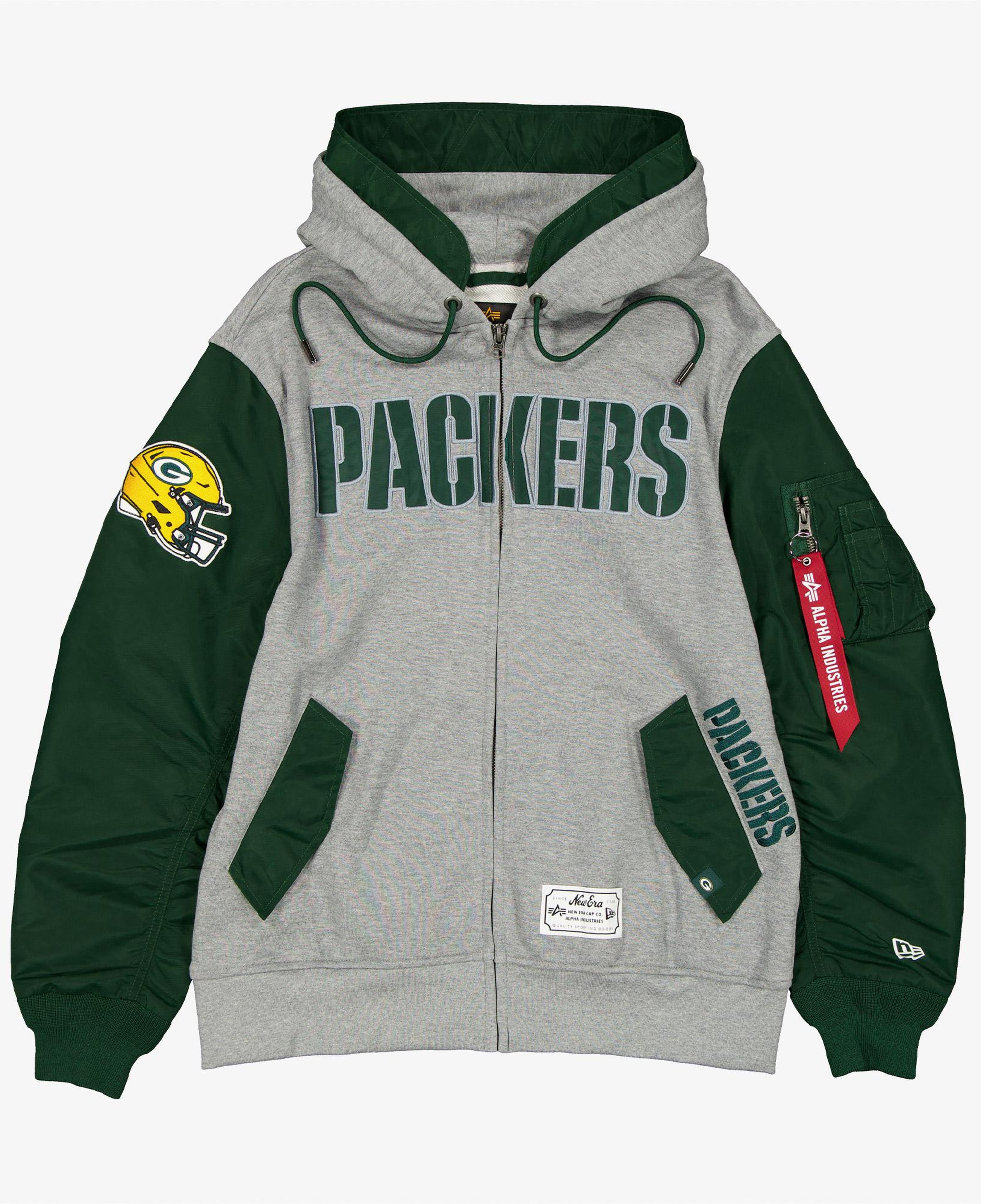 New Era Alpha Industries x Green Bay Packers MA-1 Erkek Polar Ceket