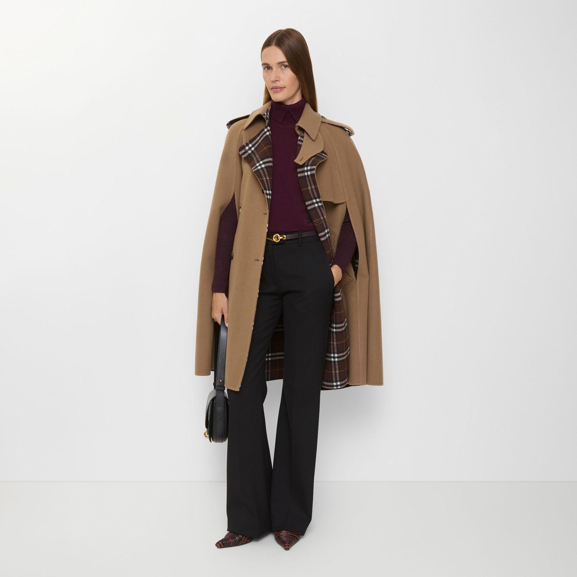 Burberry Bellemont Kadın Bej Kaban
