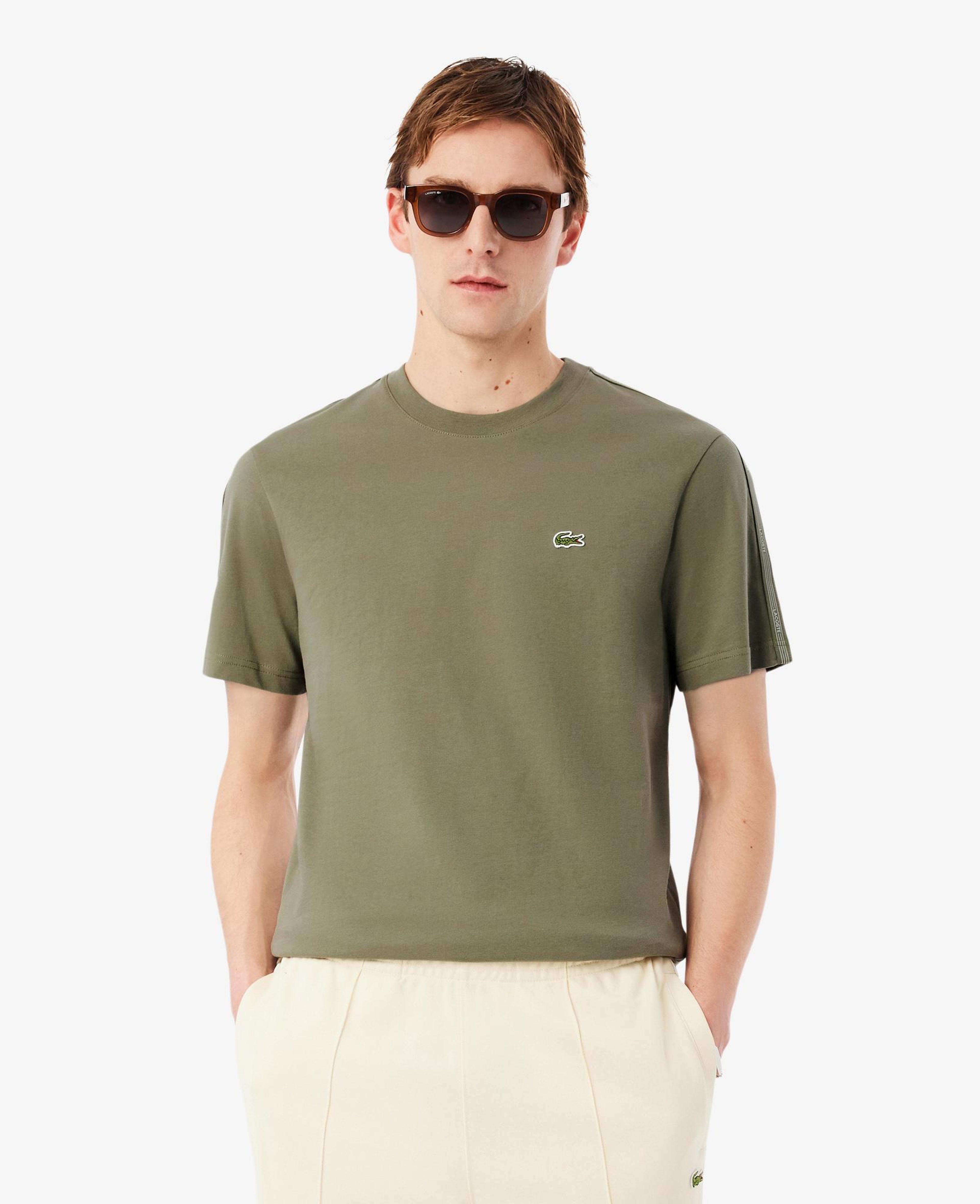 Erkek Regular Fit Bisiklet Yaka Haki T-Shirt