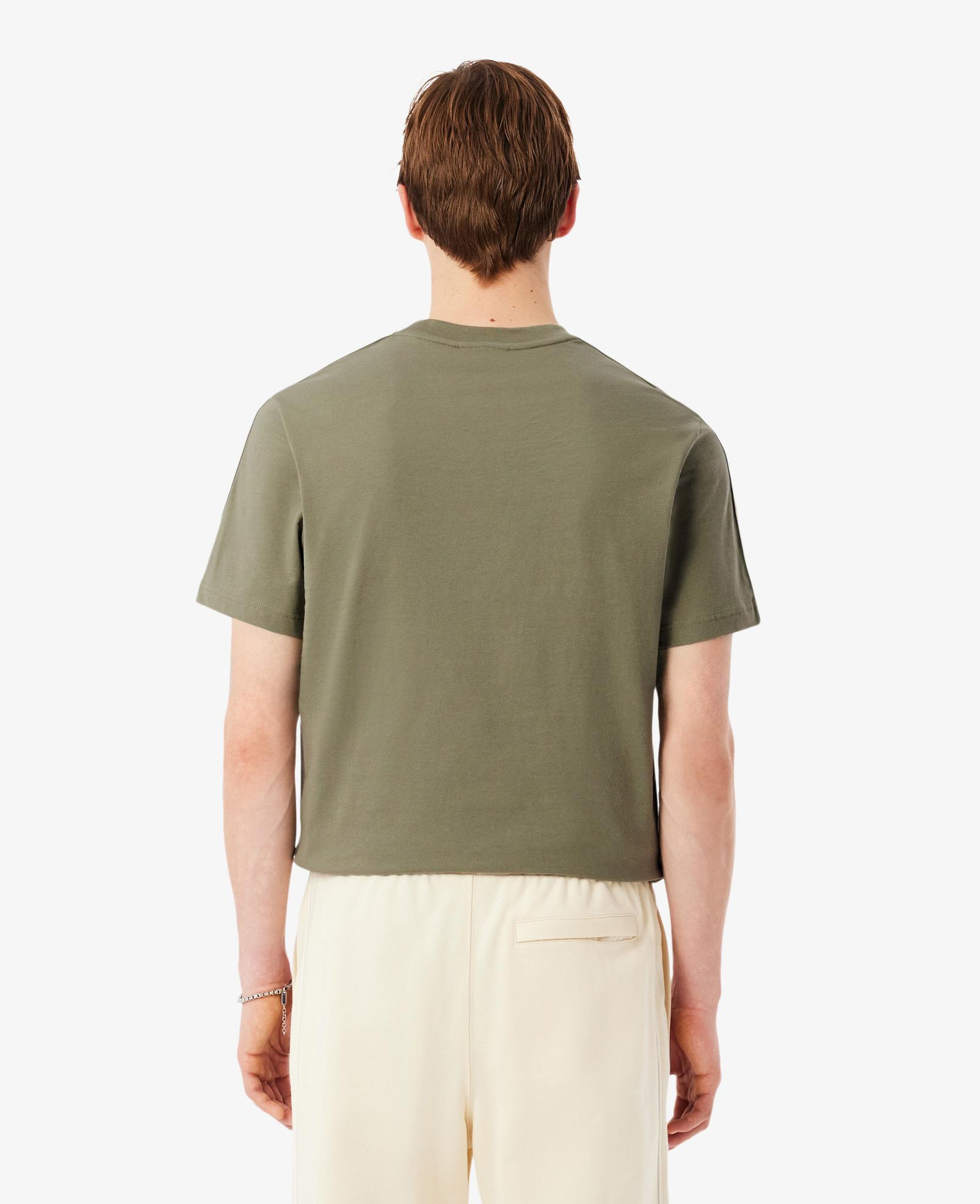 Erkek Regular Fit Bisiklet Yaka Haki T-Shirt