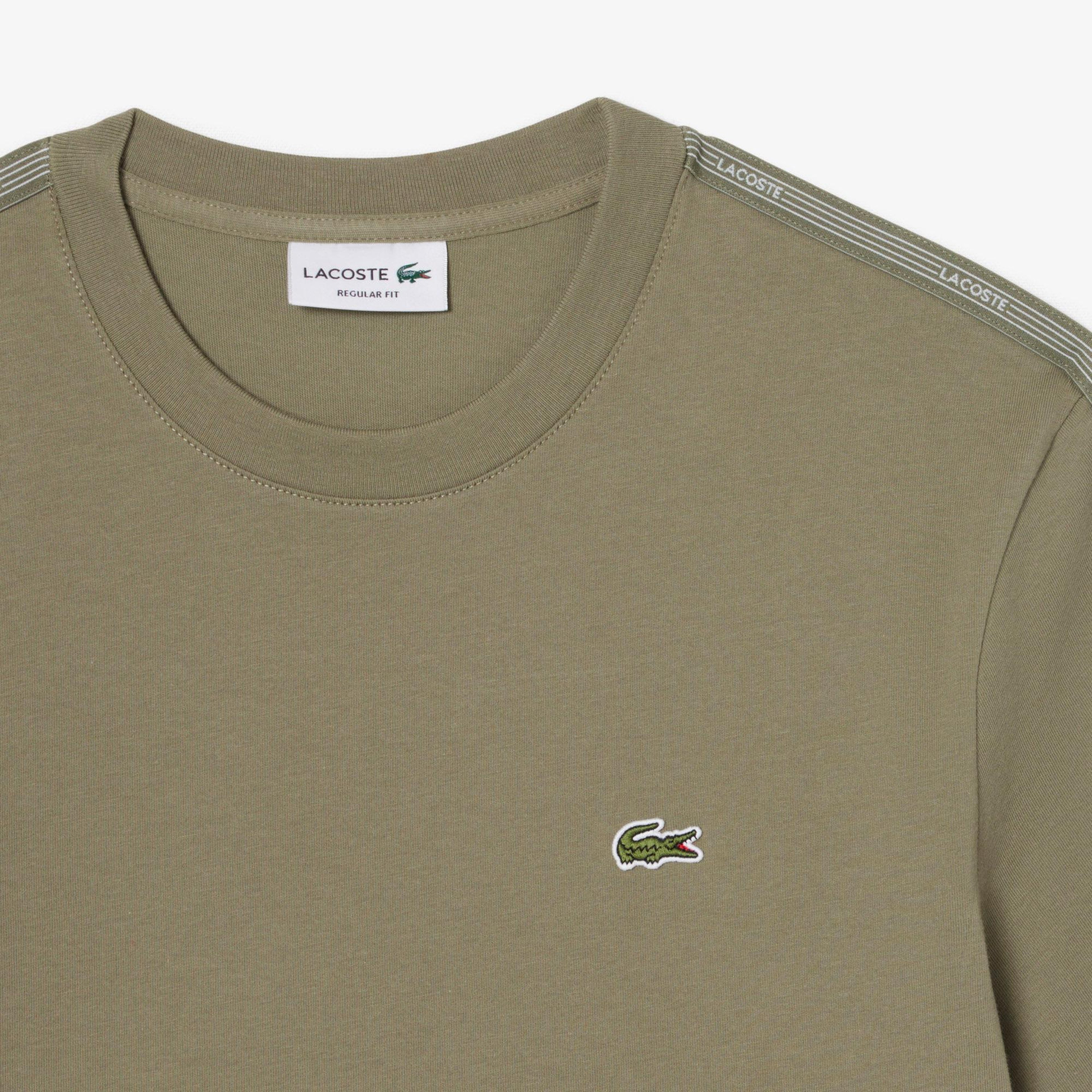 Erkek Regular Fit Bisiklet Yaka Haki T-Shirt