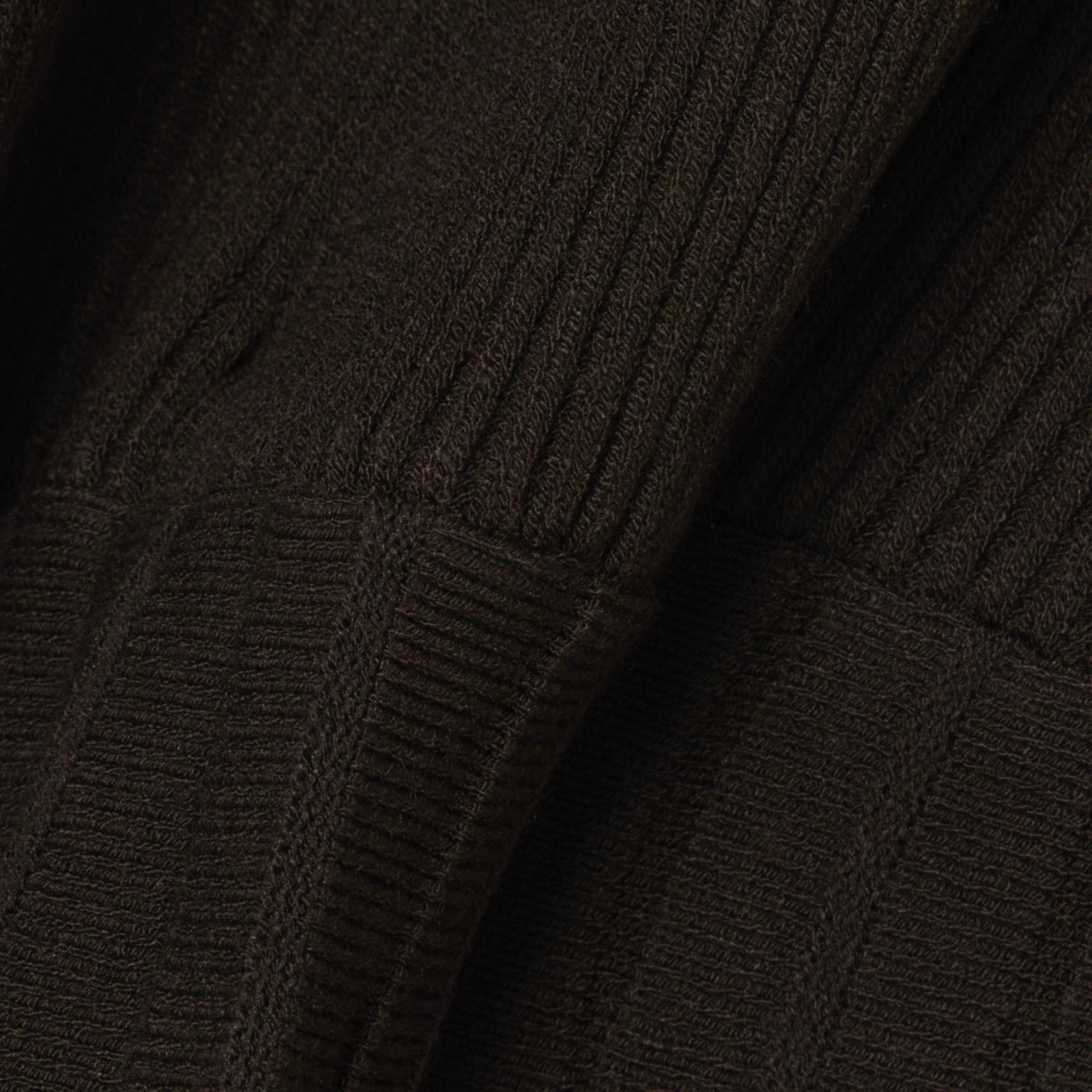 Kadın Relaxed Fit Kısa Kollu Polo Yaka Koyu Kahverengi Elbise