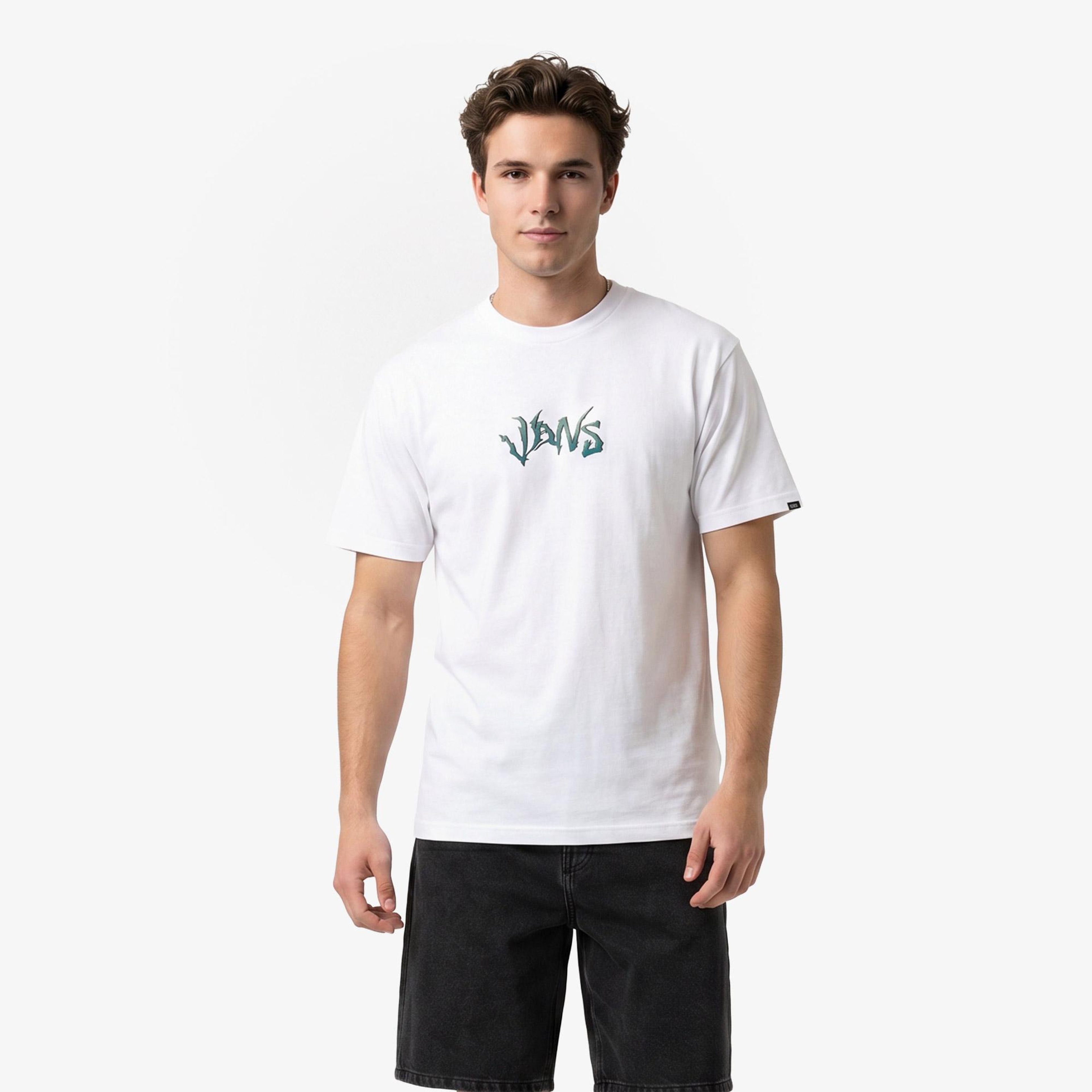 Vans Wild Circle Erkek Beyaz T-Shirt