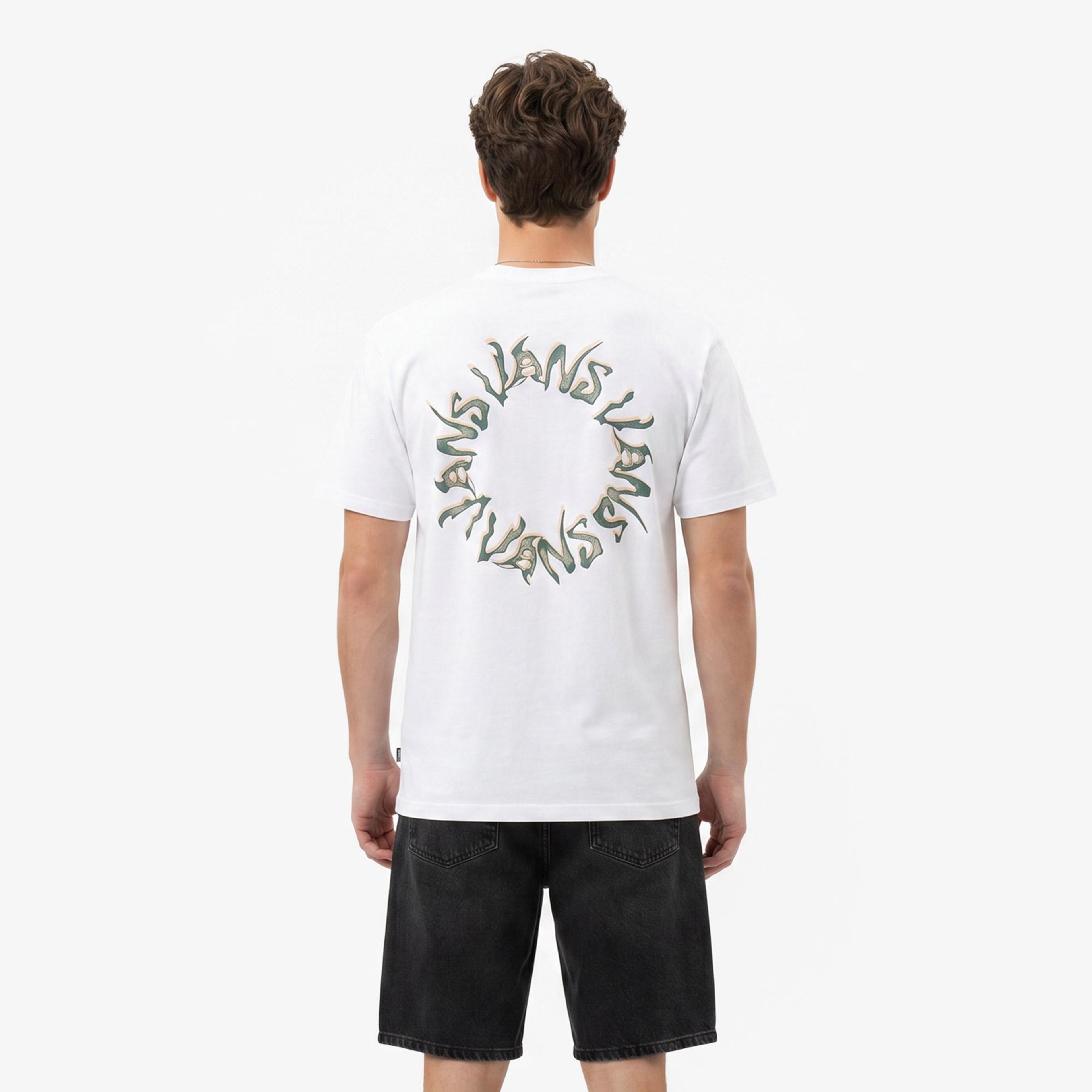 Vans Wild Circle Erkek Beyaz T-Shirt