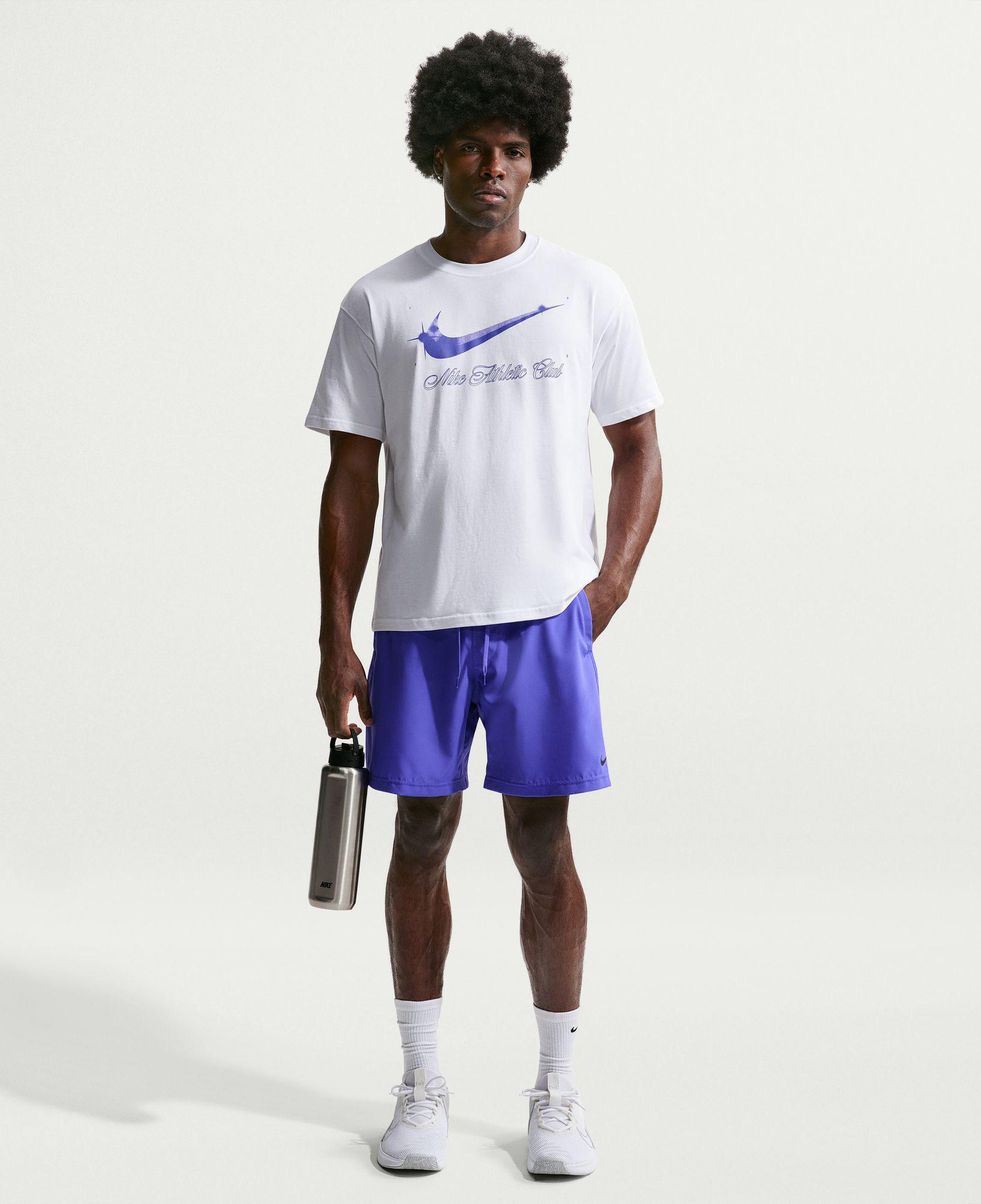 Nike Dri-Fit Form 18 cm Erkek Mor Şort