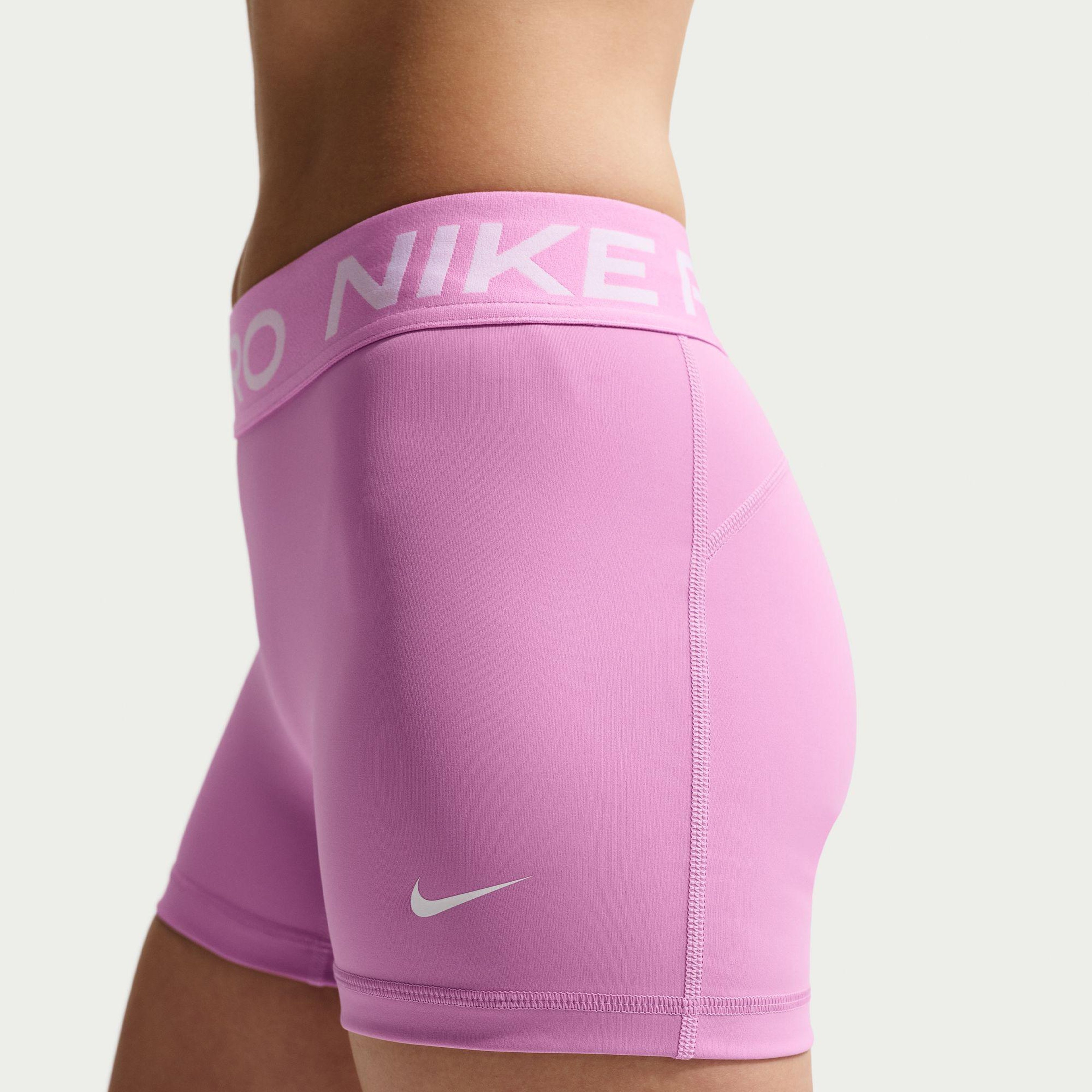 Nike Pro Dri-Fit 365 Mid Rise 8 cm Kadın Pembe Kısa Tayt