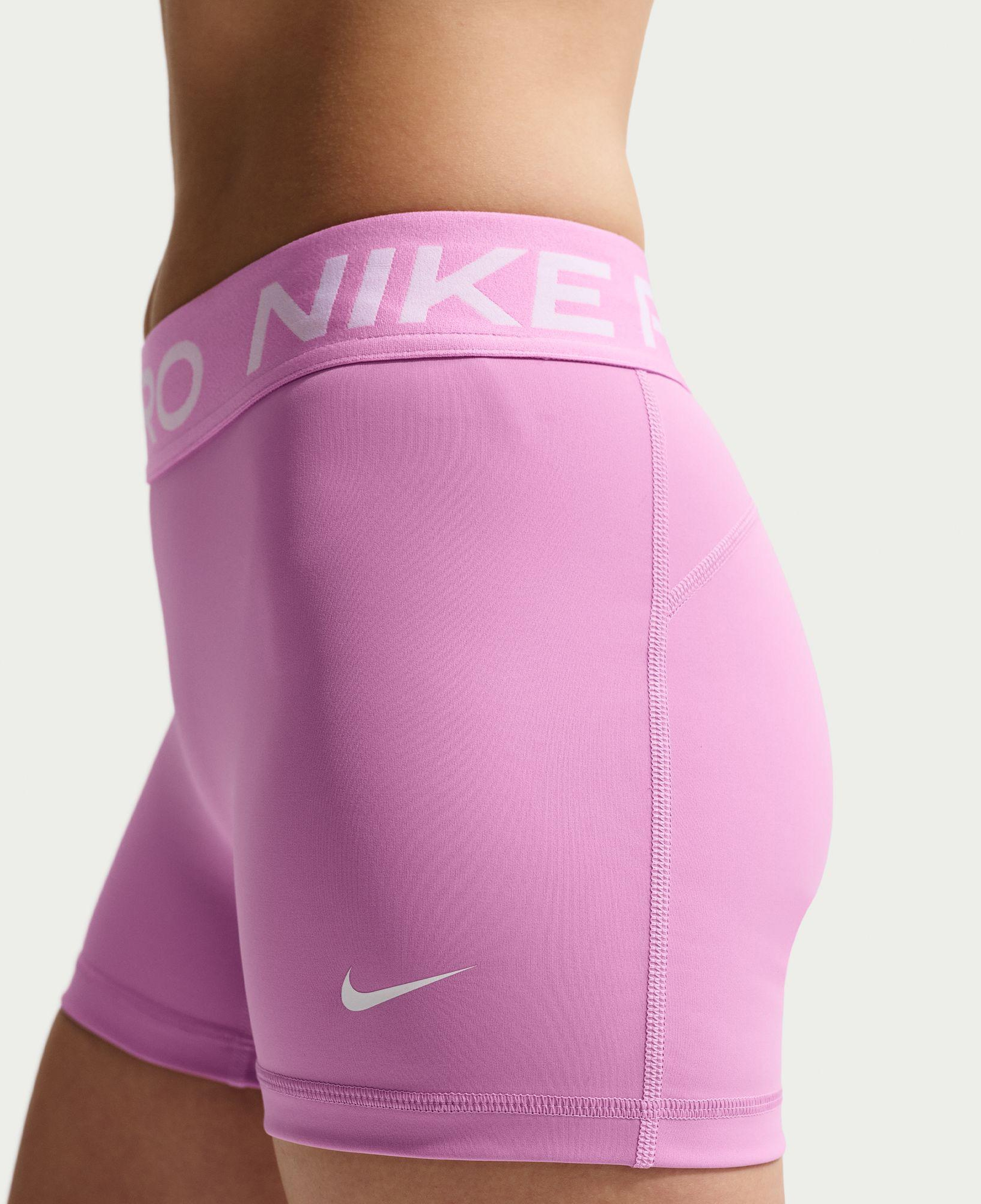 Nike Pro Dri-Fit 365 Mid Rise 8 cm Kadın Pembe Kısa Tayt