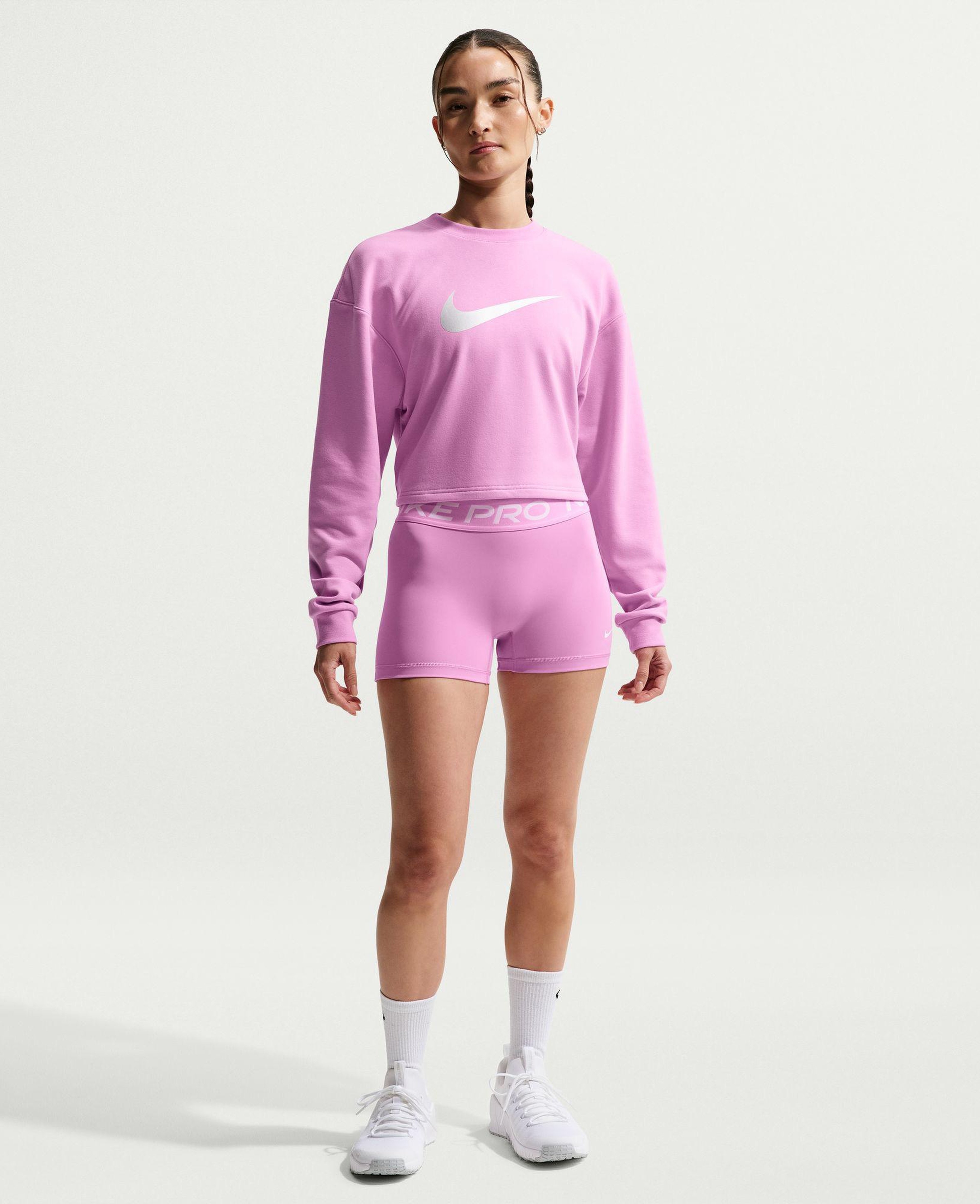 Nike Pro Dri-Fit 365 Mid Rise 8 cm Kadın Pembe Kısa Tayt